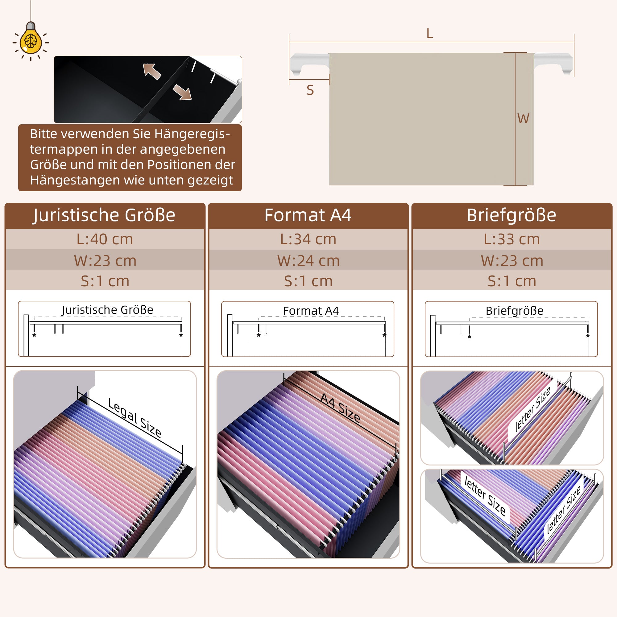 Vinsetto Rollcontainer Aktenschrank, 3 Schubladen, abschließbar, rollbar, 37 cm x 43,5 cm x 60 cm, Weiß