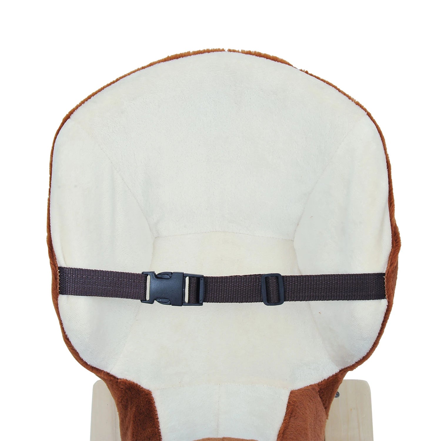 HOMCOM Schaukeltier Bär mit Musik Sicherheitsgurt Plüsch