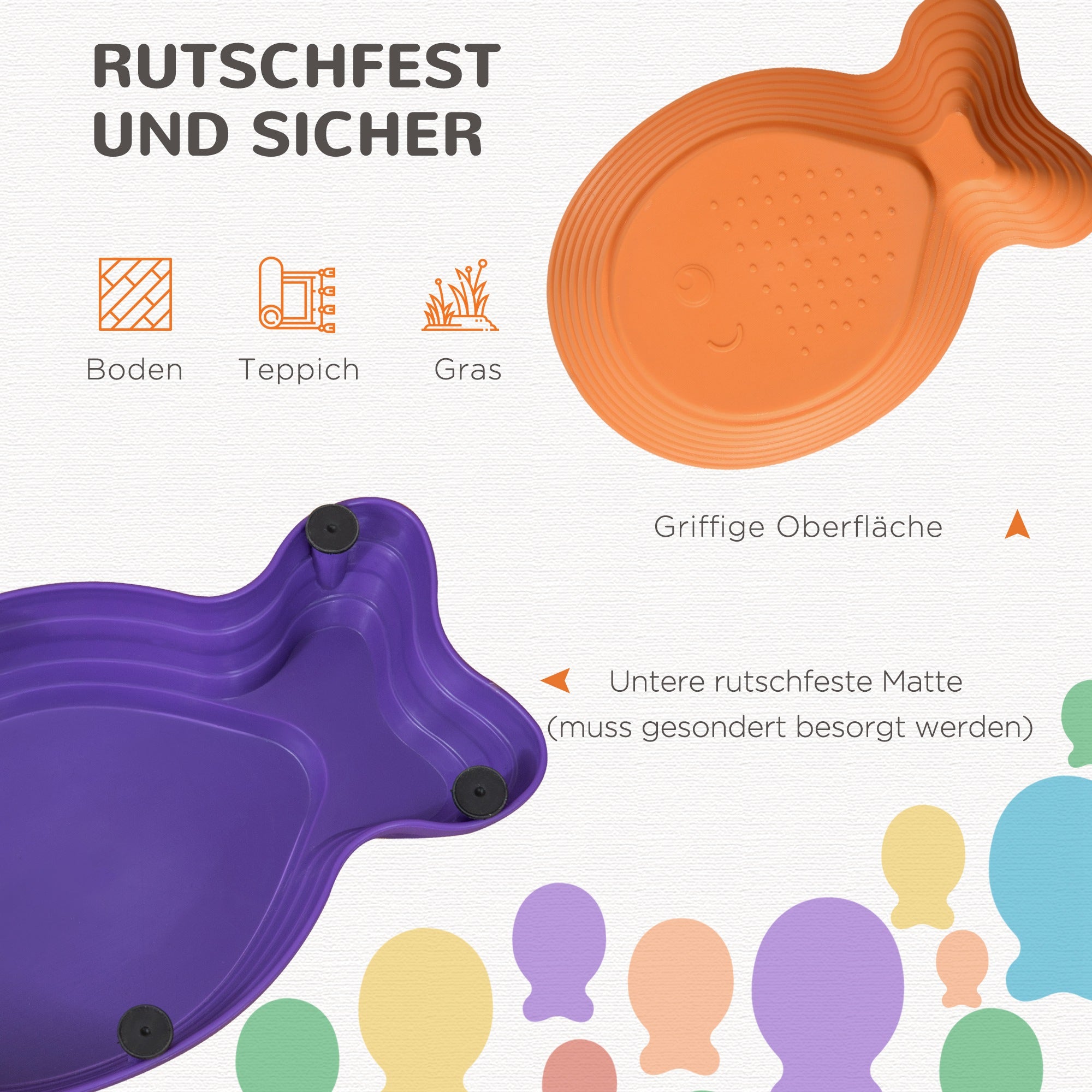 Outsunny Balance-Steine, Trittsteine, 11 Stück, stapelbar, rutschfest, robust, für innen und außen, belastbar bis 100 kg
