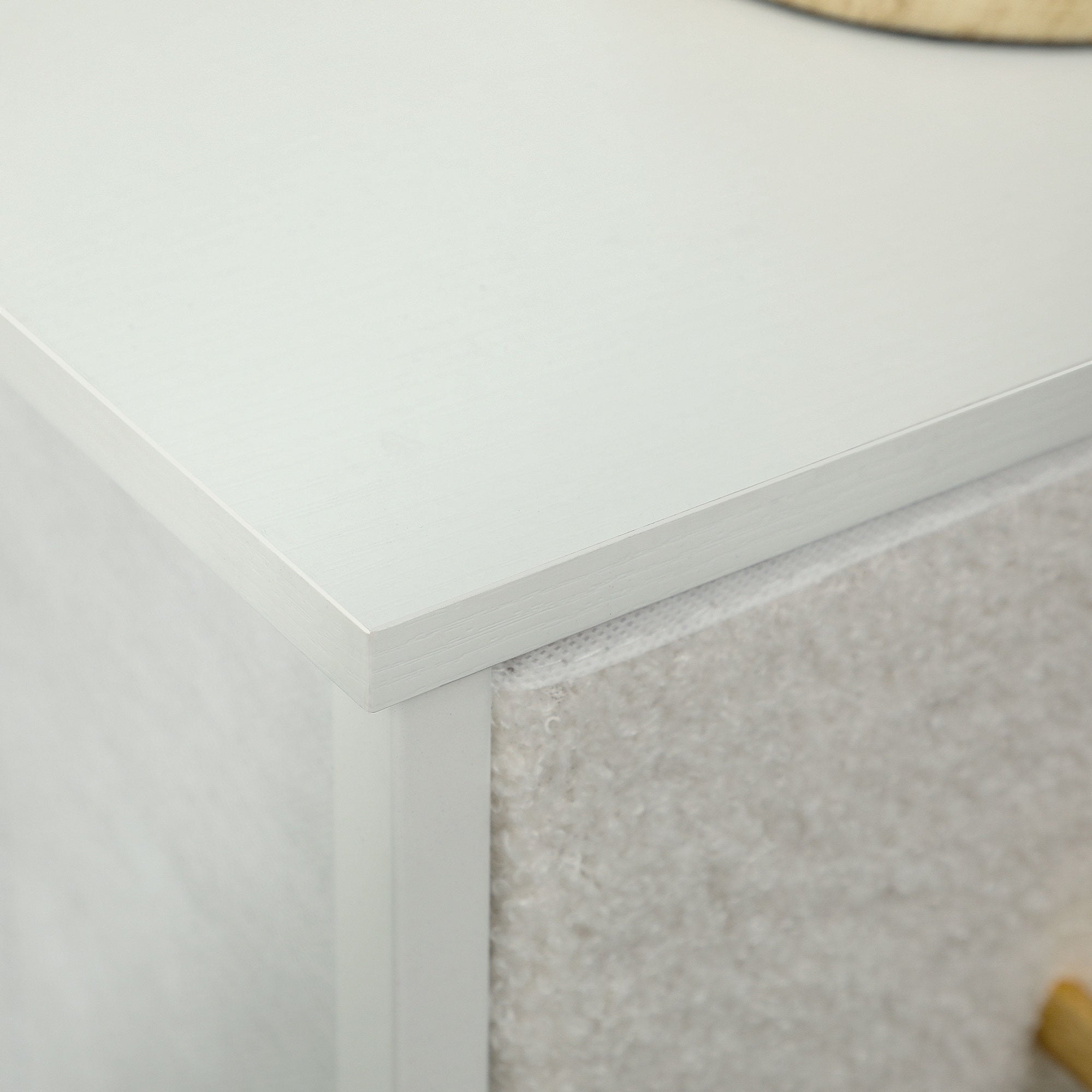 HOMCOM Stoffkommode, 9 Schubladen, Stahlrahmen, elegant, vielseitig, Weiß