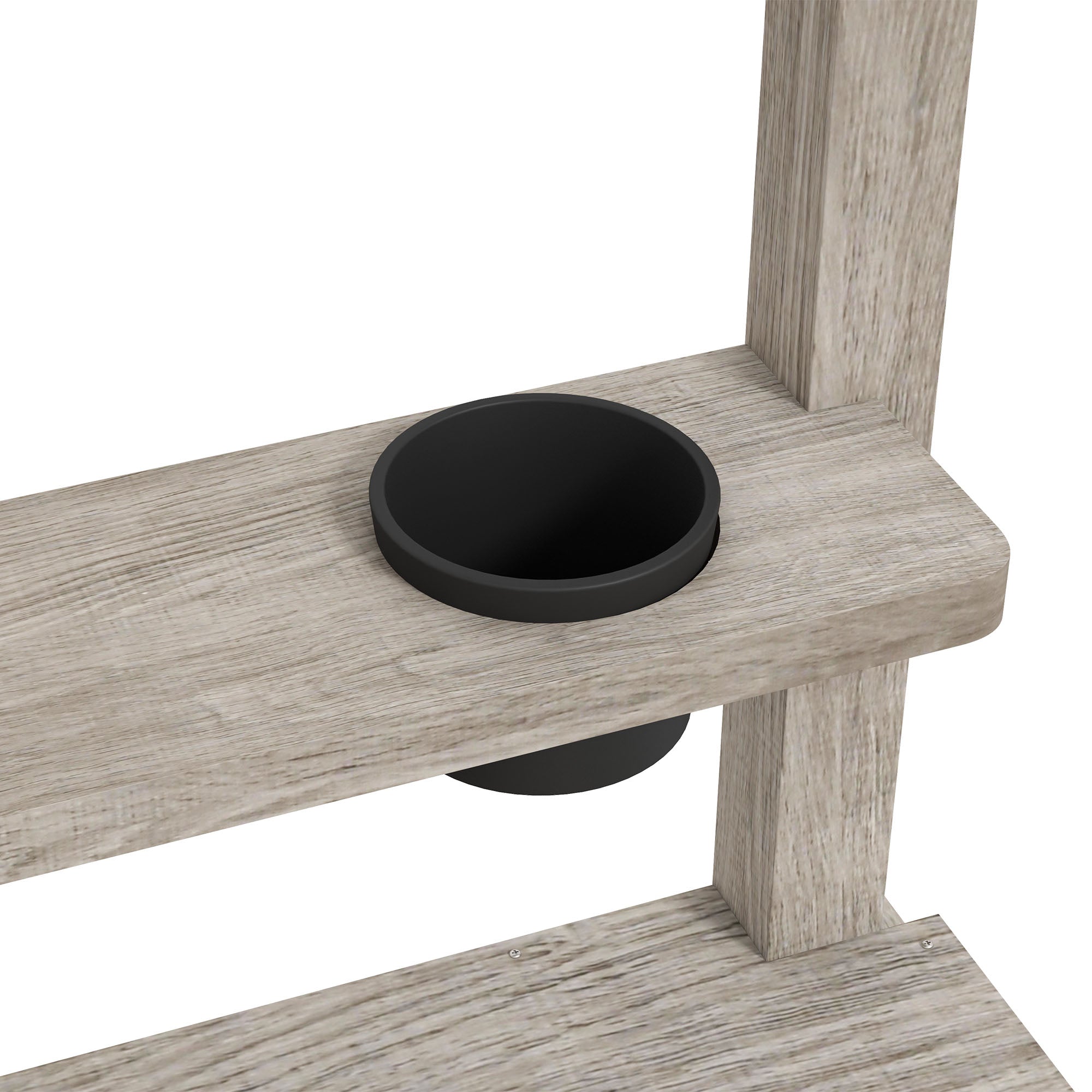 Outsunny Sandkasten mit Wasserstation, 2 Pflanzkästen, behandeltes Massivholz, 154 x 80 x 60cm, Grau