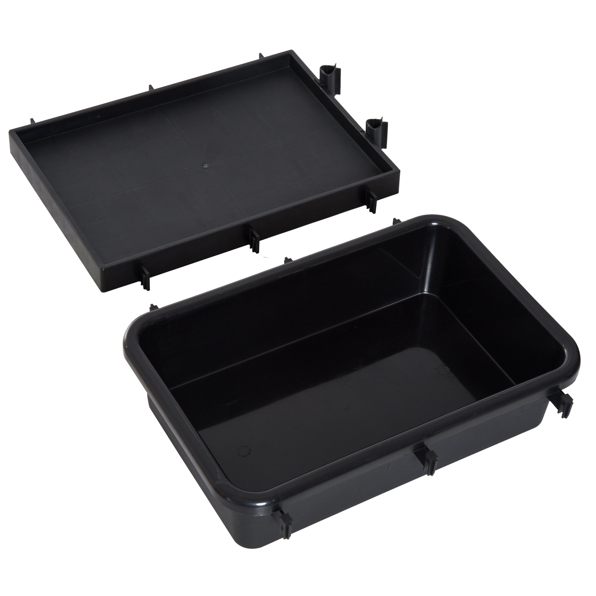 HOMCOM Putzwagen Reinigungswagen Wischwagen Systemwagen mit 4 leichtgängigen Rollen Schwarz+Blau+Orange 111 × 63,3 × 103 cm