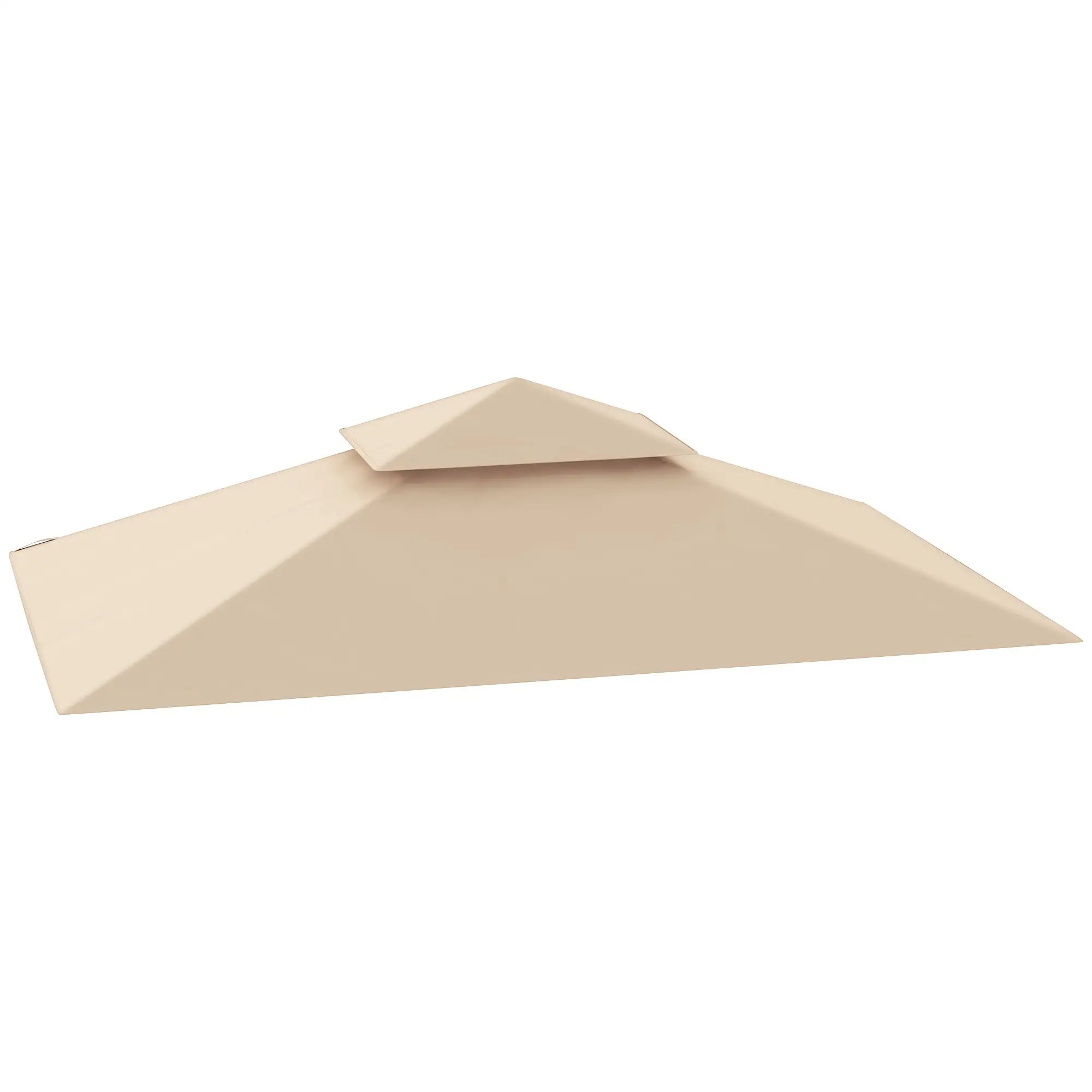 Outsunny Ersatzdach 1,5x2,4?m Beige für Grillpavillon