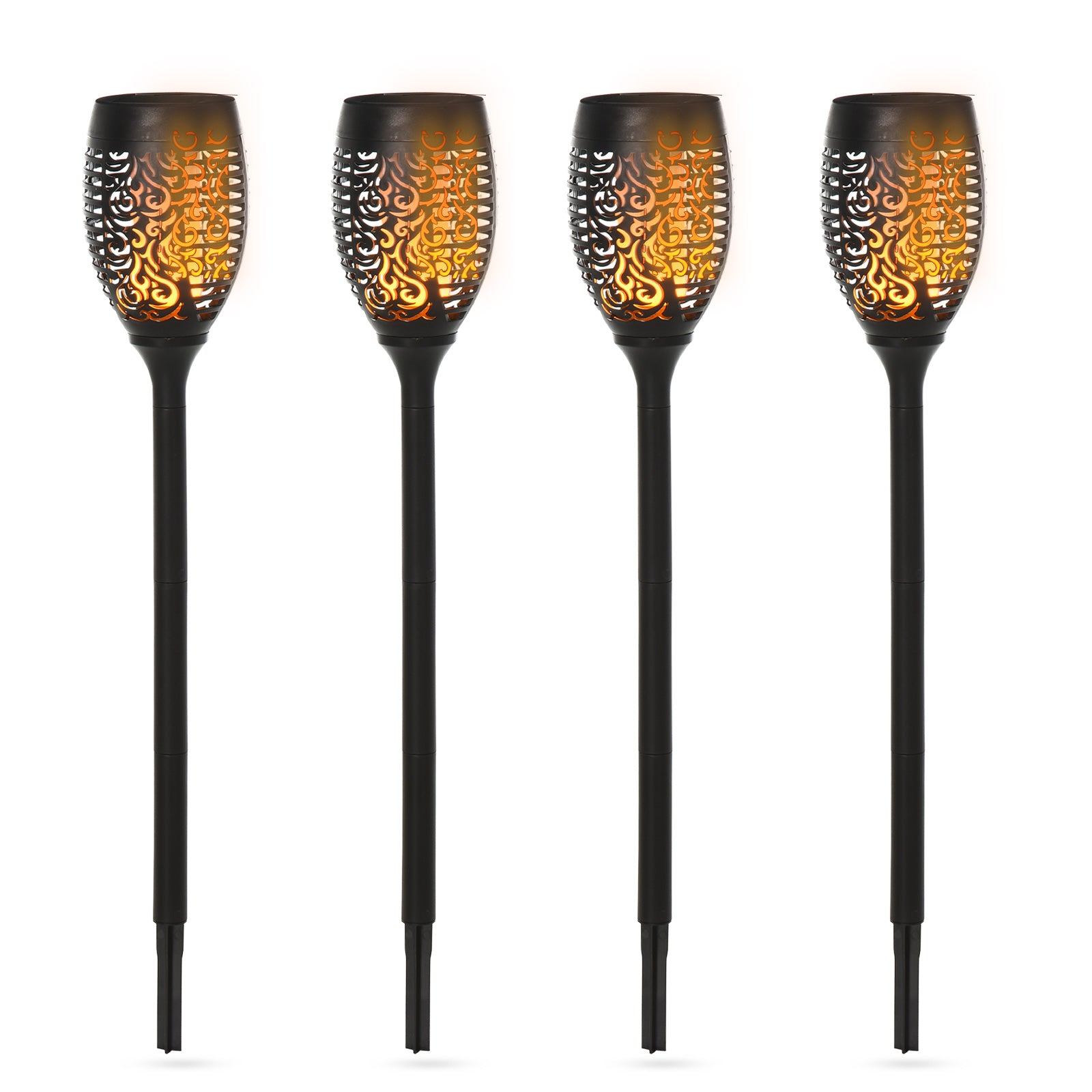 Outsunny Solar Light Outdoor Set of 4 Garden Lights IP44