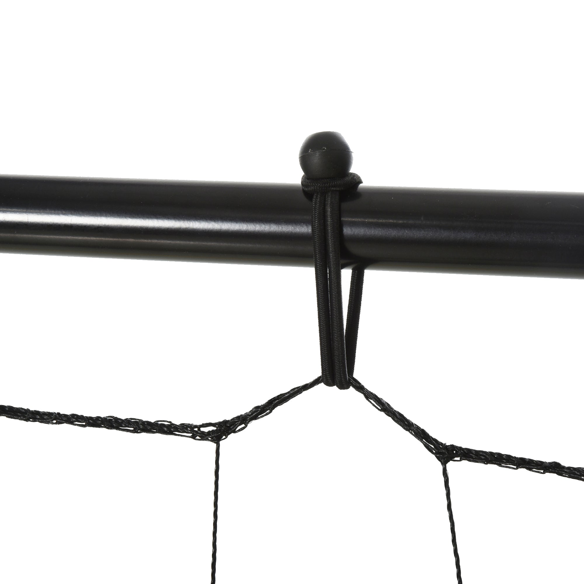 HOMCOM Kickback Fußball Rebounder Tor Rückprallwand Netz für Fußball, Basketball und Baseball, Stahl+PE, Gelb+Schwarz, 184 x 63 x 123 cm