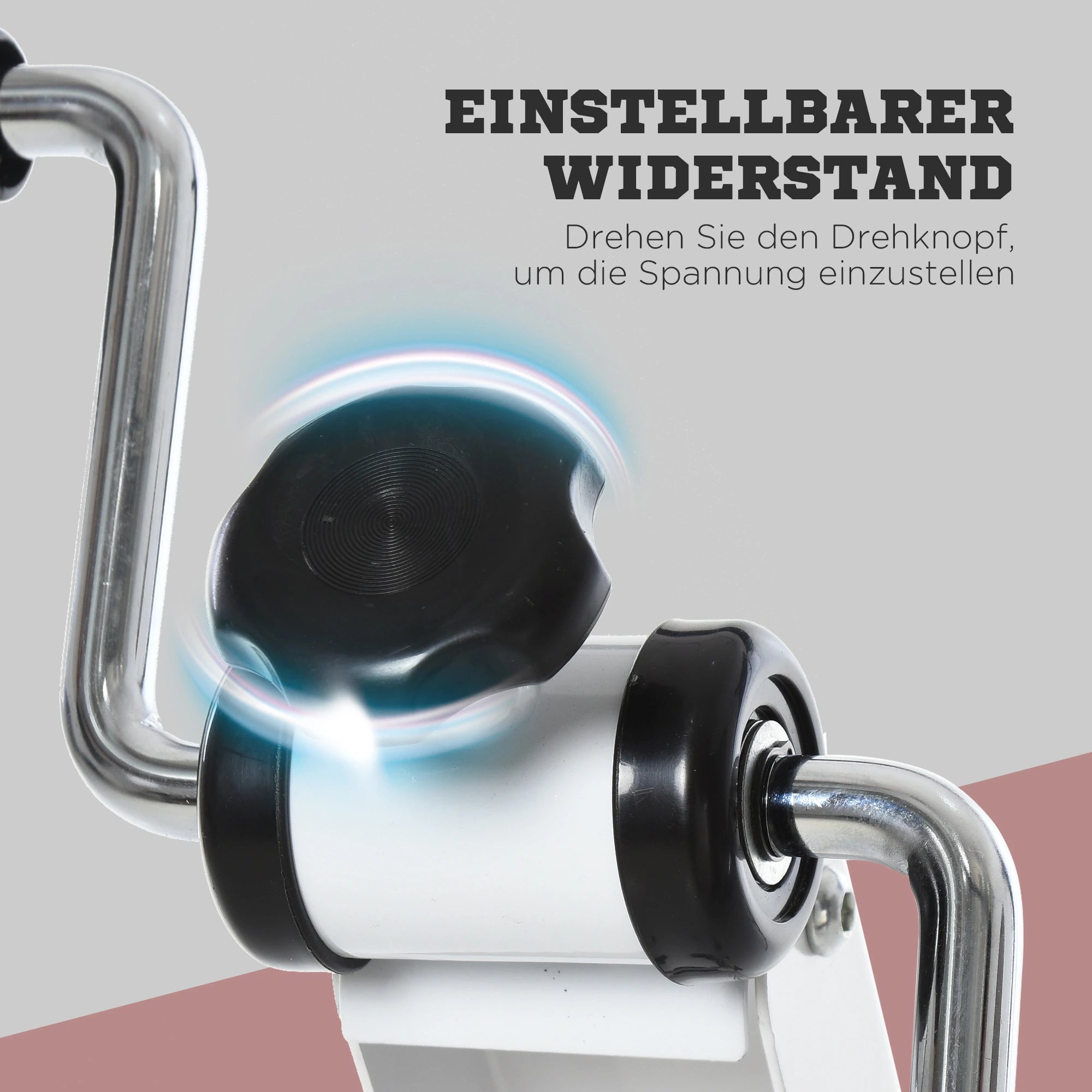 HOMCOM Bewegungstrainer Heimtrainer für Senioren LCD-Display Weiß