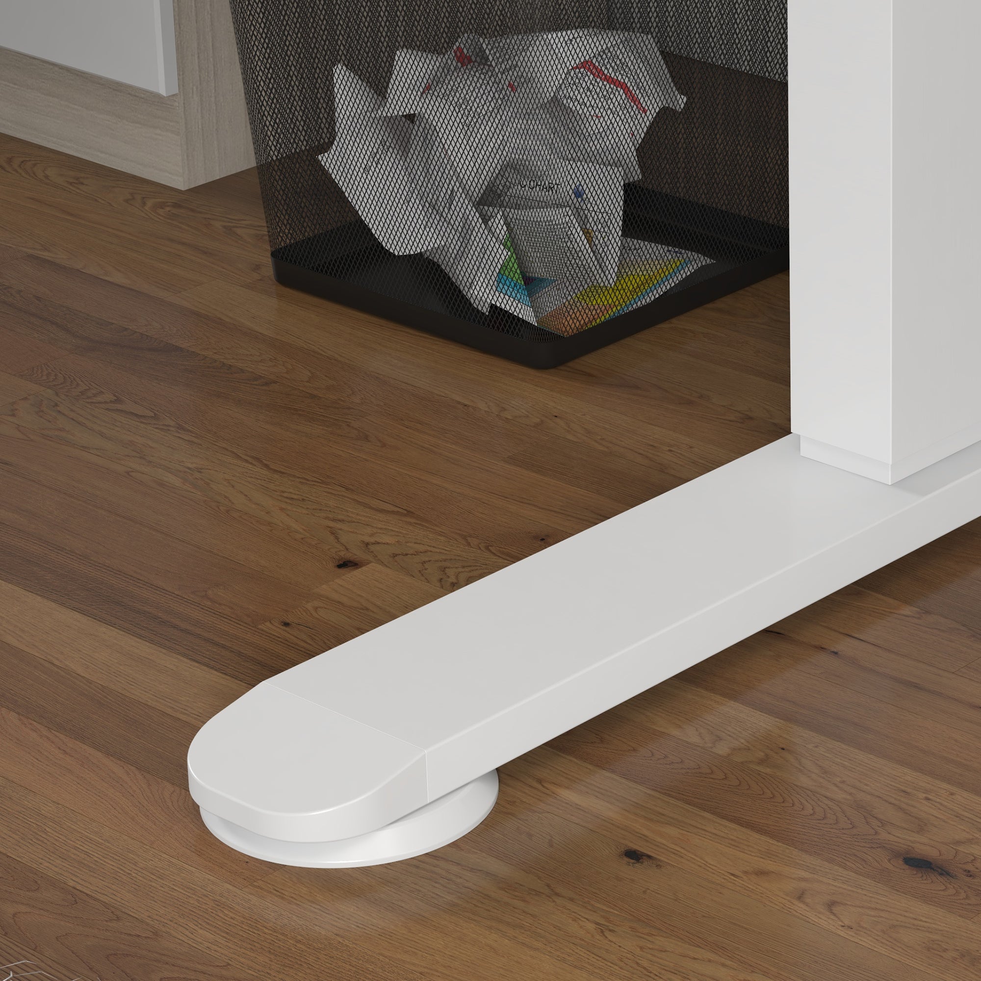 Vinsetto Stehpult höhenverstellbarer Computertisch Schreibtisch, 140 cm x 70 cm x 116 cm, Weiß