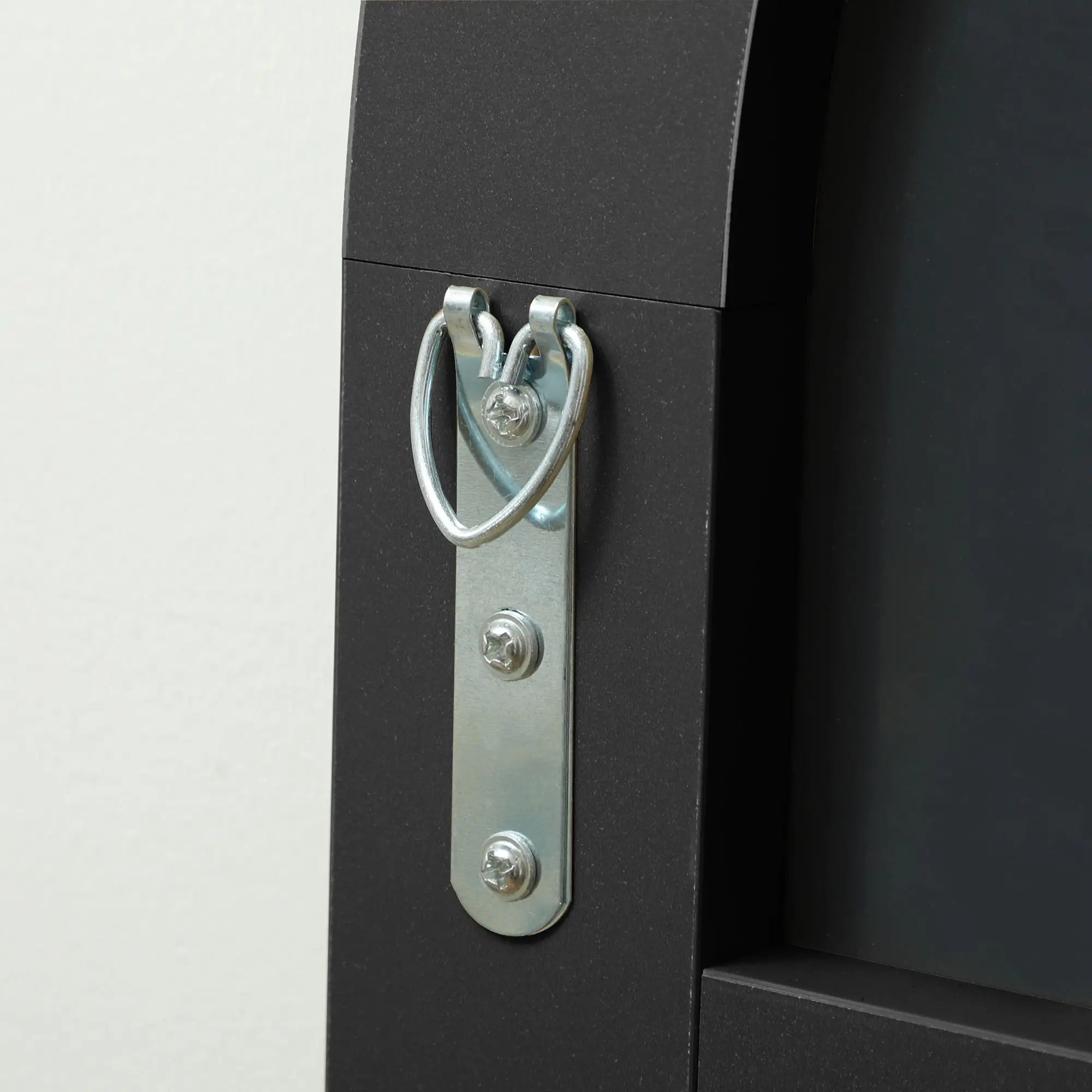 HOMCOM Ganzkörperspiegel, ohne Rahmen, freistehend/Wandmontage, Metallständer, 50x150 cm, Schwarz