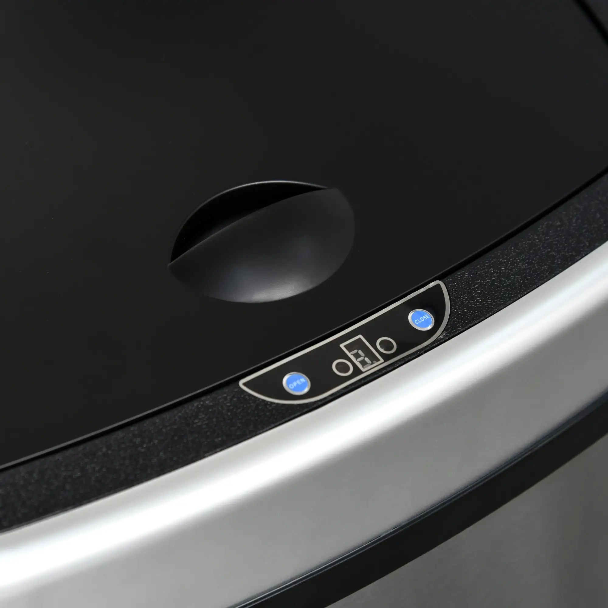 HOMCOM Mülleimer mit Sensor 48L Automatik Abfalleimer mit Bewegungssensor, Wasserdichter Abfallbehälter aus Edelstahl für Küche, Büro, Schlafzimmer Silber