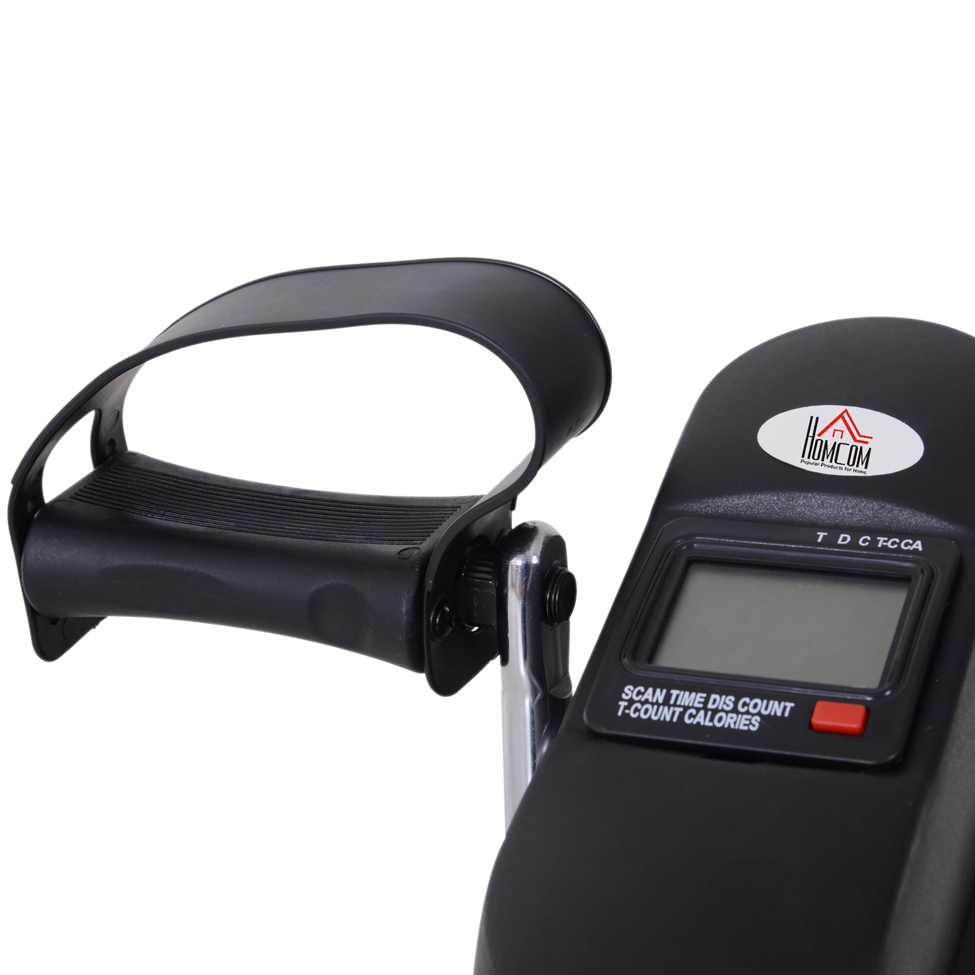 HOMCOM Mini Heimtrainer Fitnessbike Pedaltrainer mit LCD-Display verstellbarer Widerstand Arm und Beintrainer Hometrainer Fitnessgerät für Senioren Zuhause Heim Büro 35 x 40 x 31 cm Schwarz