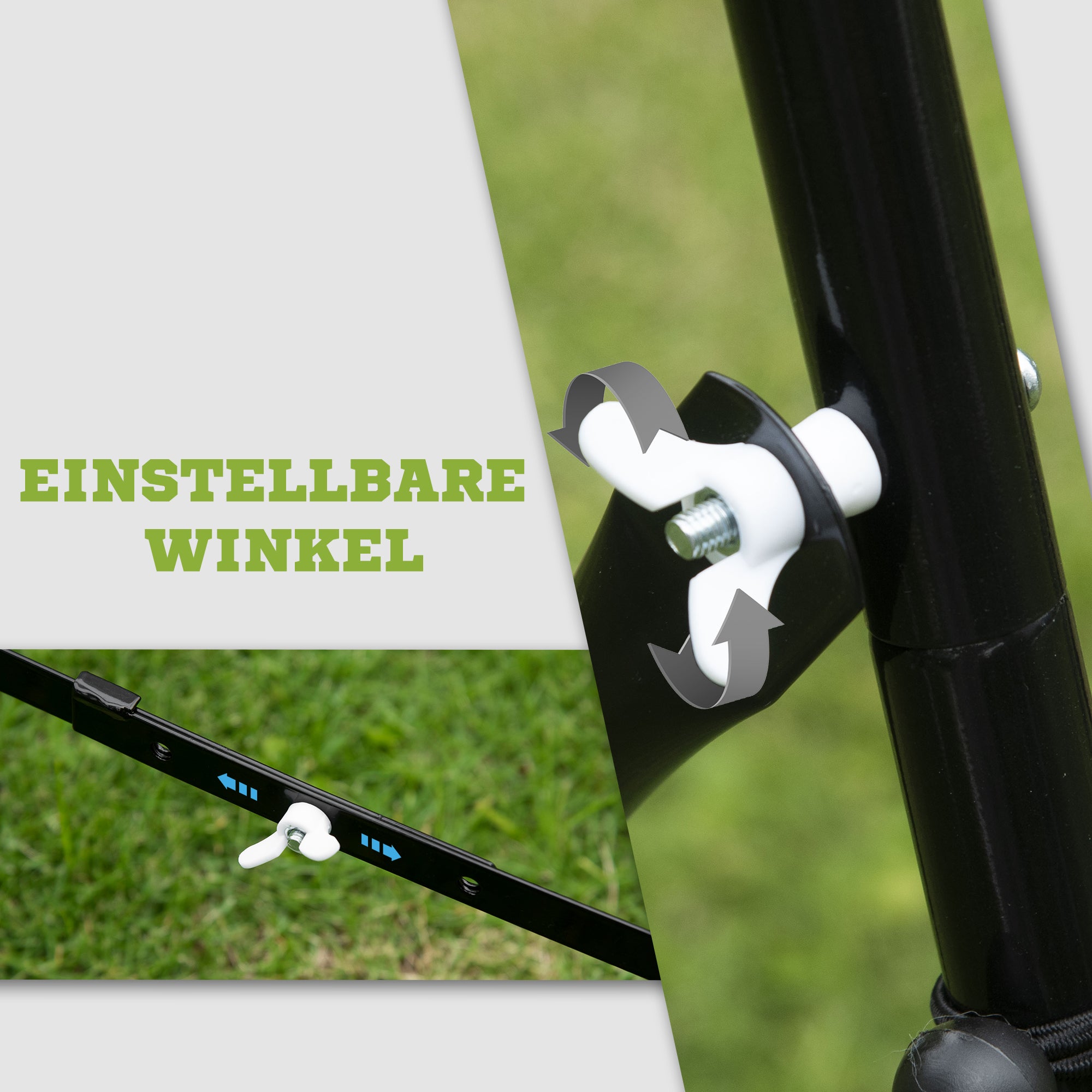 HOMCOM Rebounder für Fußball, Prellwand Rebound Netz, Metallrohr mit PE-Gewebe, Kickback Rückprallwand für Baseball Basketball, Fußballtor für Jugendliche Training 96x80x96cm, Schwarz