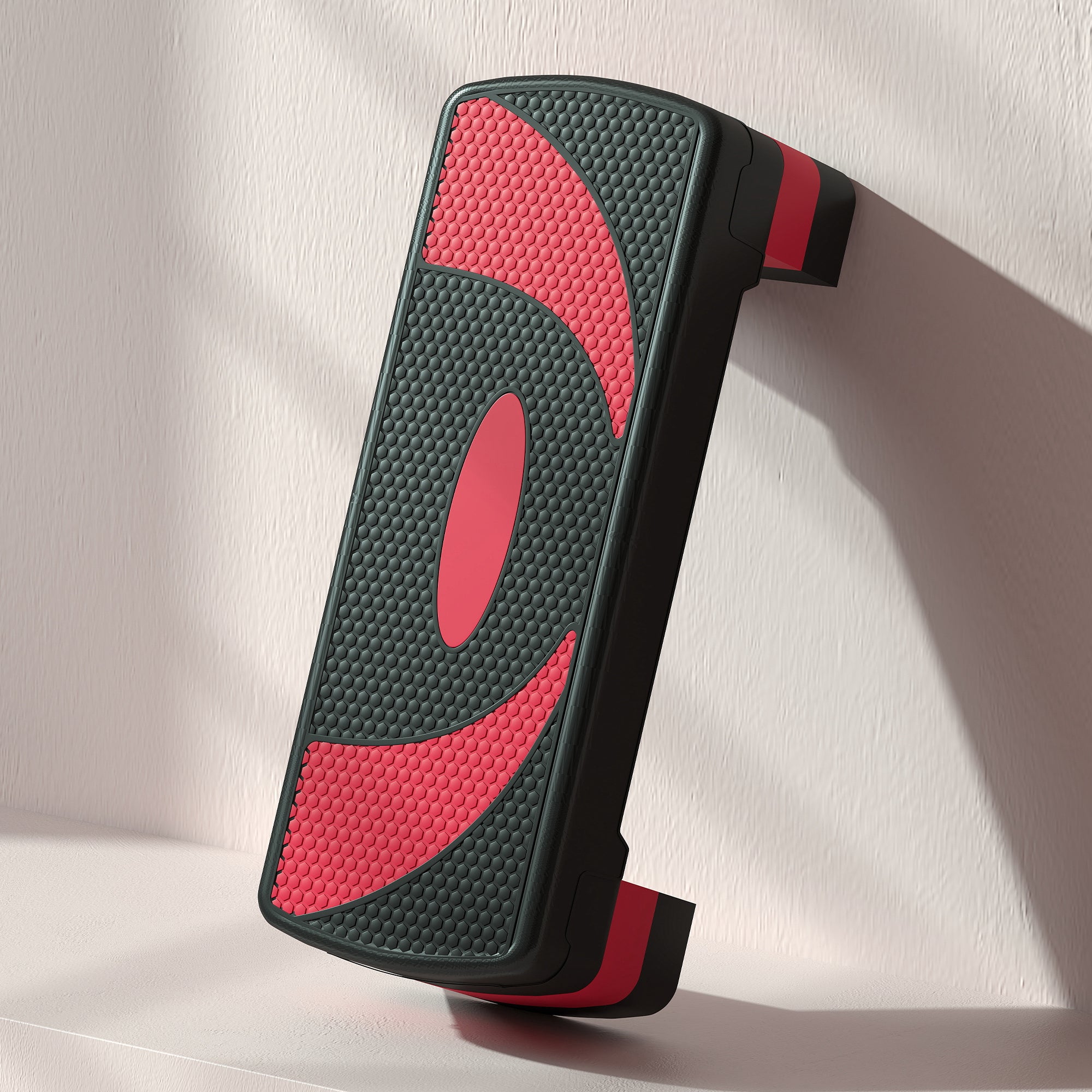 HOMCOM Aerobic-Stepper, höhenverstellbar, für Indoor und Outdoor, Belastbarkeit bis 150 kg, 80 x 31 x 10-20 cm, Rot