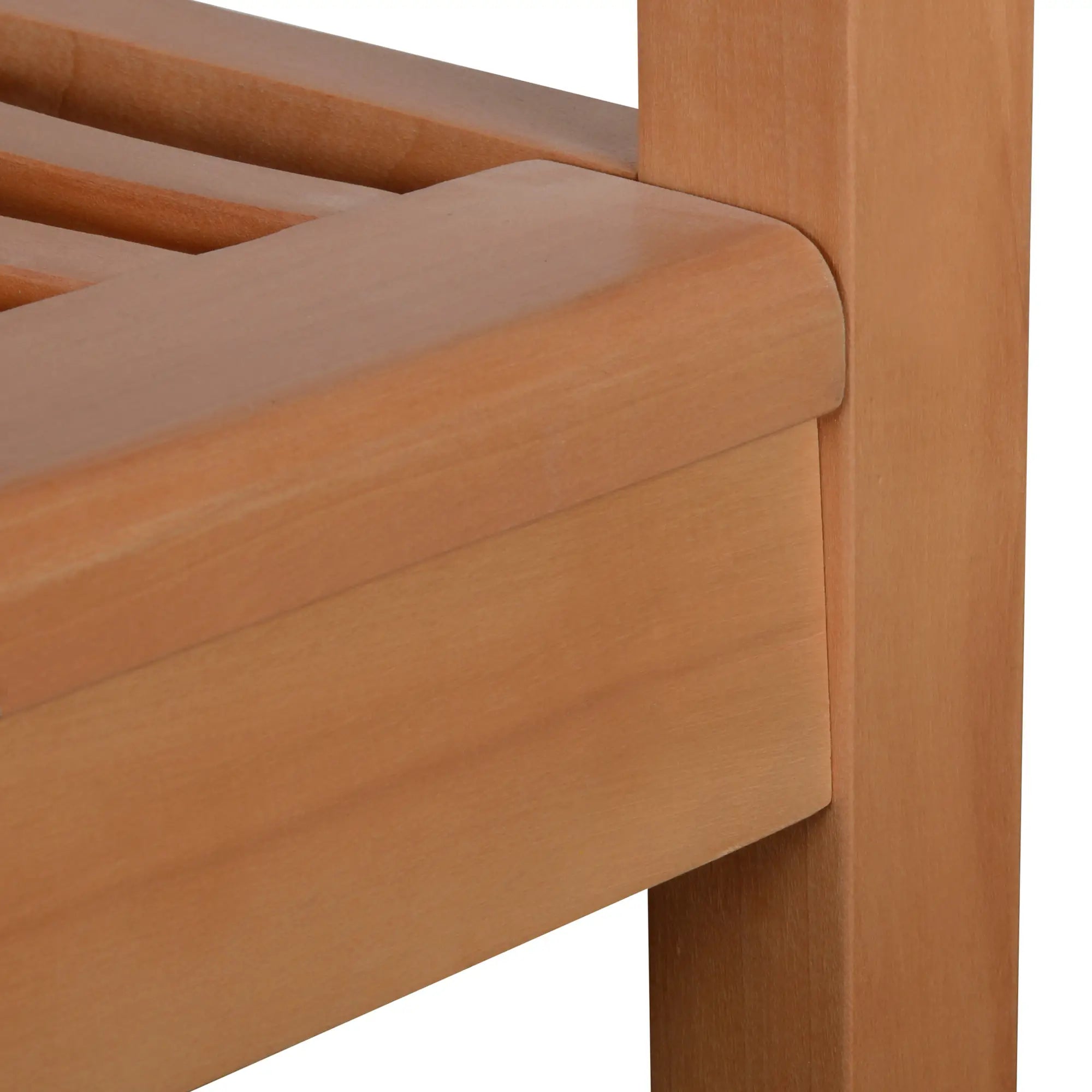 Outsunny Gartenbank 2-Sitzer Pappelholz Gelb