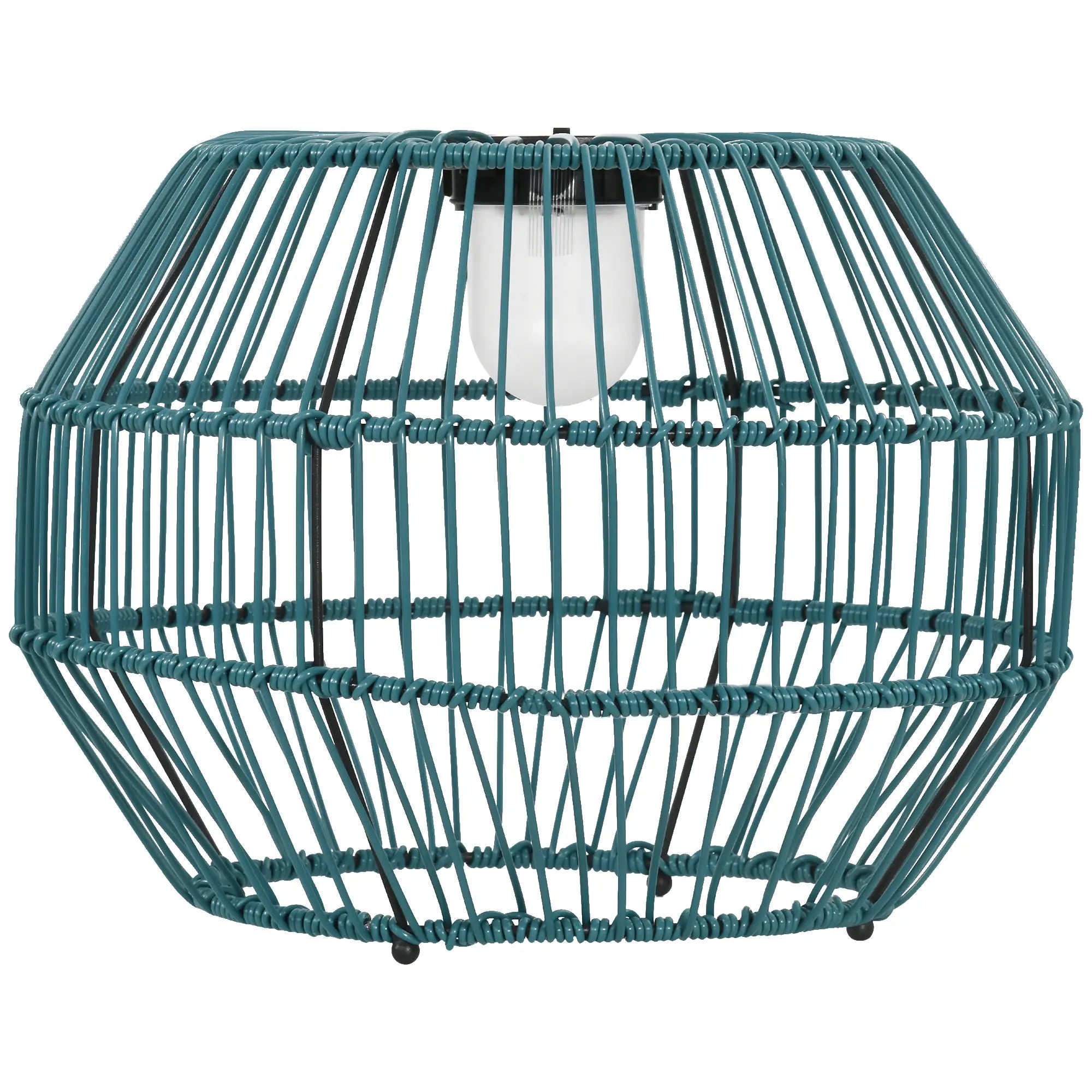 Outsunny Solar Außenleuchte Gartenbeleuchtung Gittergehäuse LED