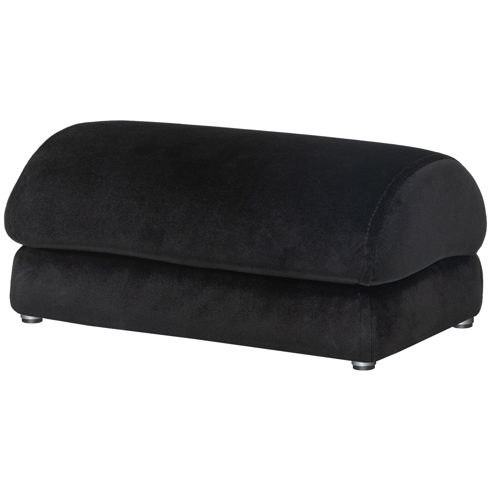 HOMCOM Multifunktionale Fußstütze, gewölbte Oberfläche, rutschfeste Pads, 32 x 22 x 15 cm, Schwarz