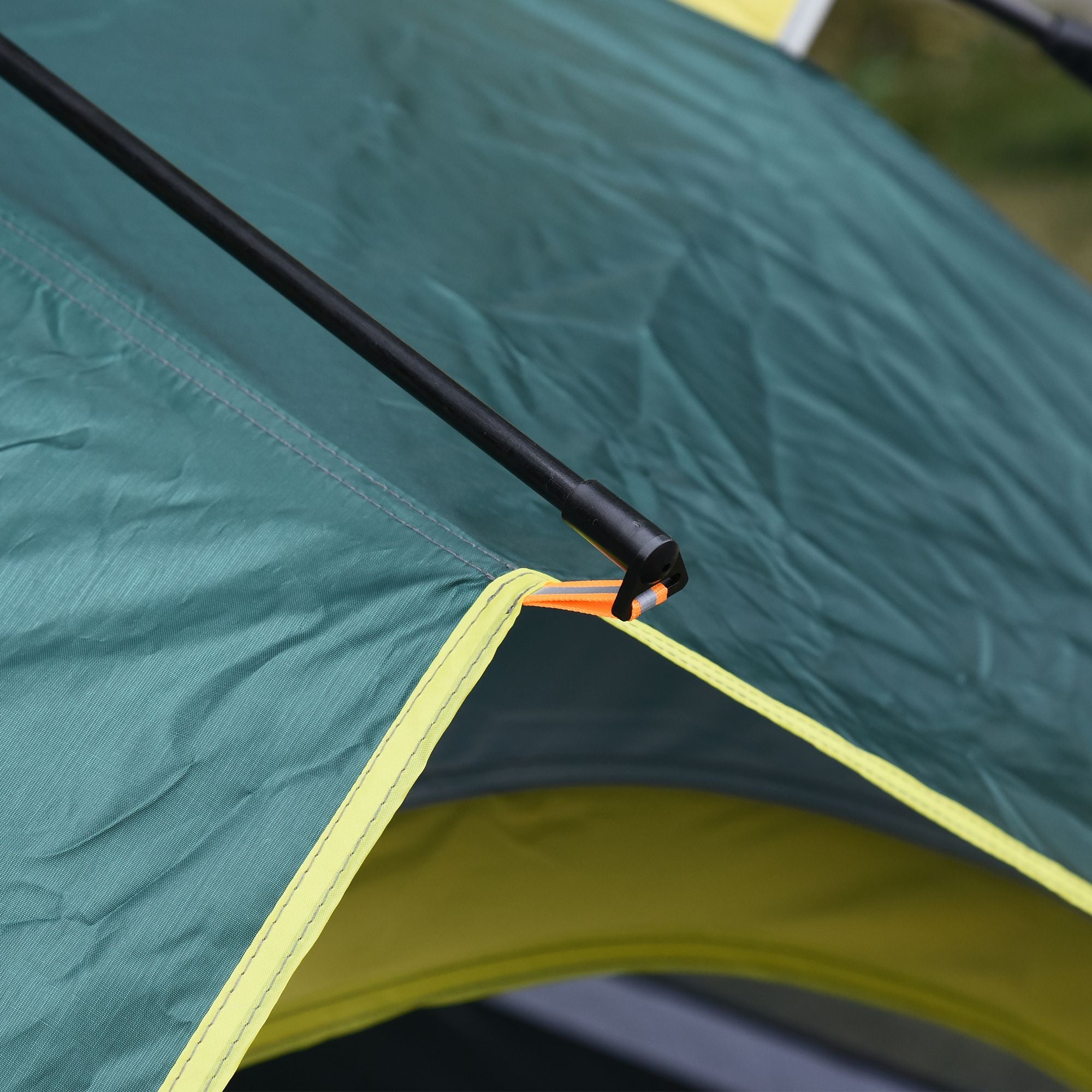 Outsunny Campingzelt für 3 Personen Pop-up Kuppelzelt mit Fenster, Packtasche, Haken, Bodenplane, Familienzelt mit 1000mm Wassersäule Zelt für Camping Reise Trekking Garten