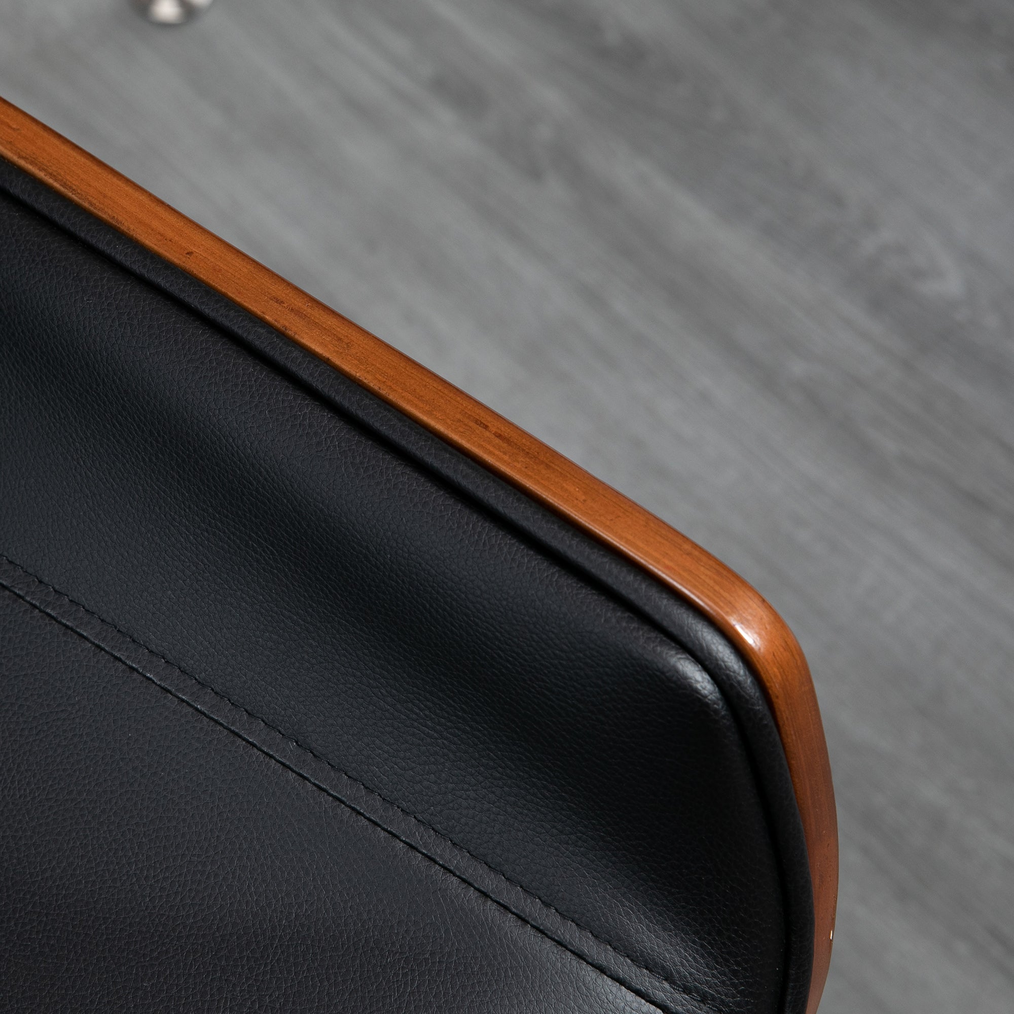 Vinsetto Schreibtischstuhl Computerstuhl, Wippfunktion, höhenverstellbar, Schwarz + Silber