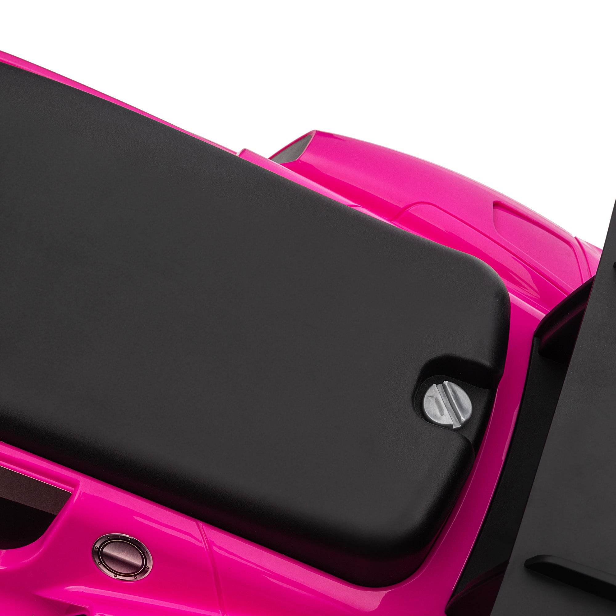 AIYAPLAY Rutschauto, Lizenzfahrzeug, interaktive Hupen- und Musikknöpfe, Kunststoff und Stahl, Rosa, 65 x 29 x 37 cm