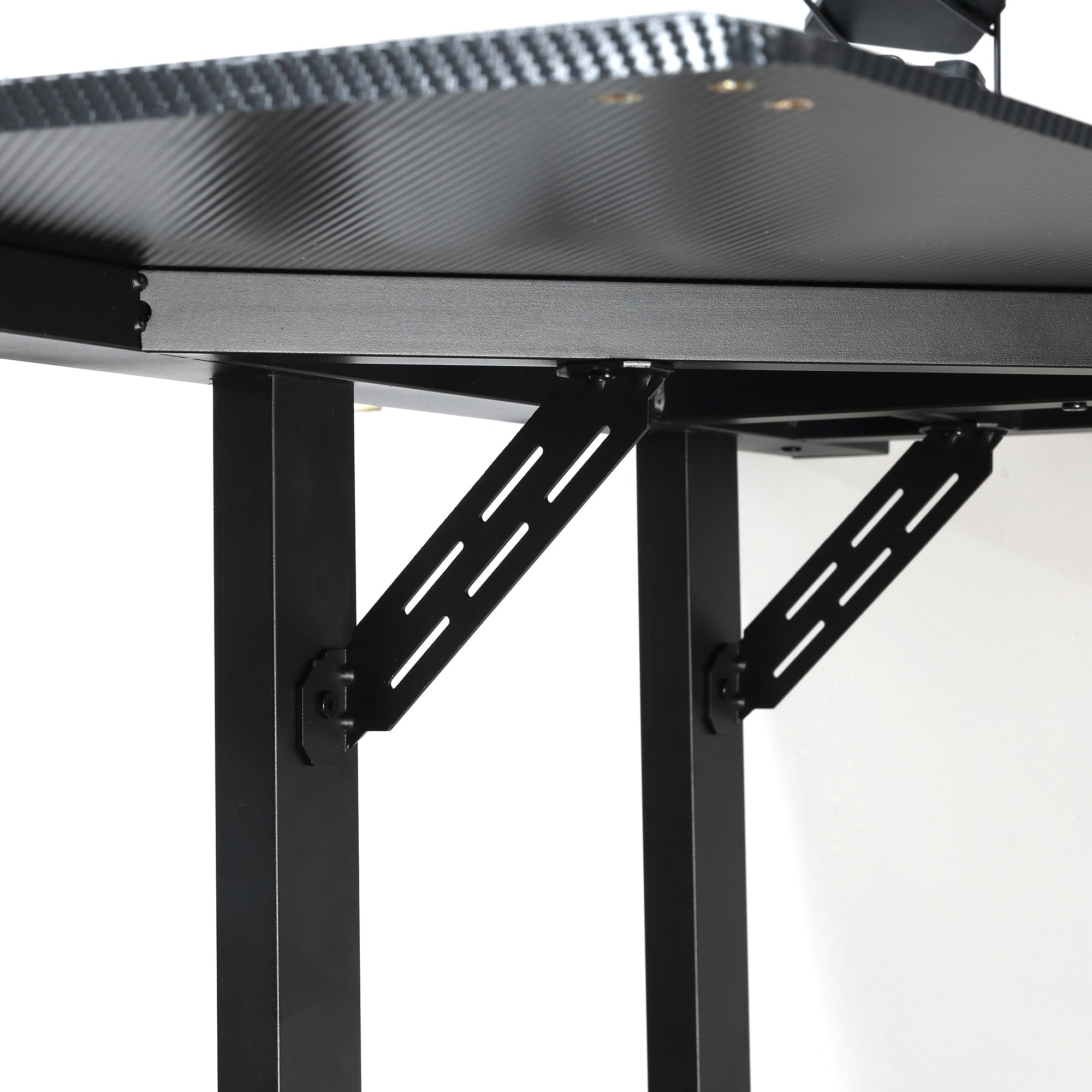 HOMCOM Gaming Tisch Schreibtisch L-förmige mit Kopfhörerhaken Getränkehalterung Computertisch MDF Metall Schwarz+Rot 168 x 109 x 78 cm