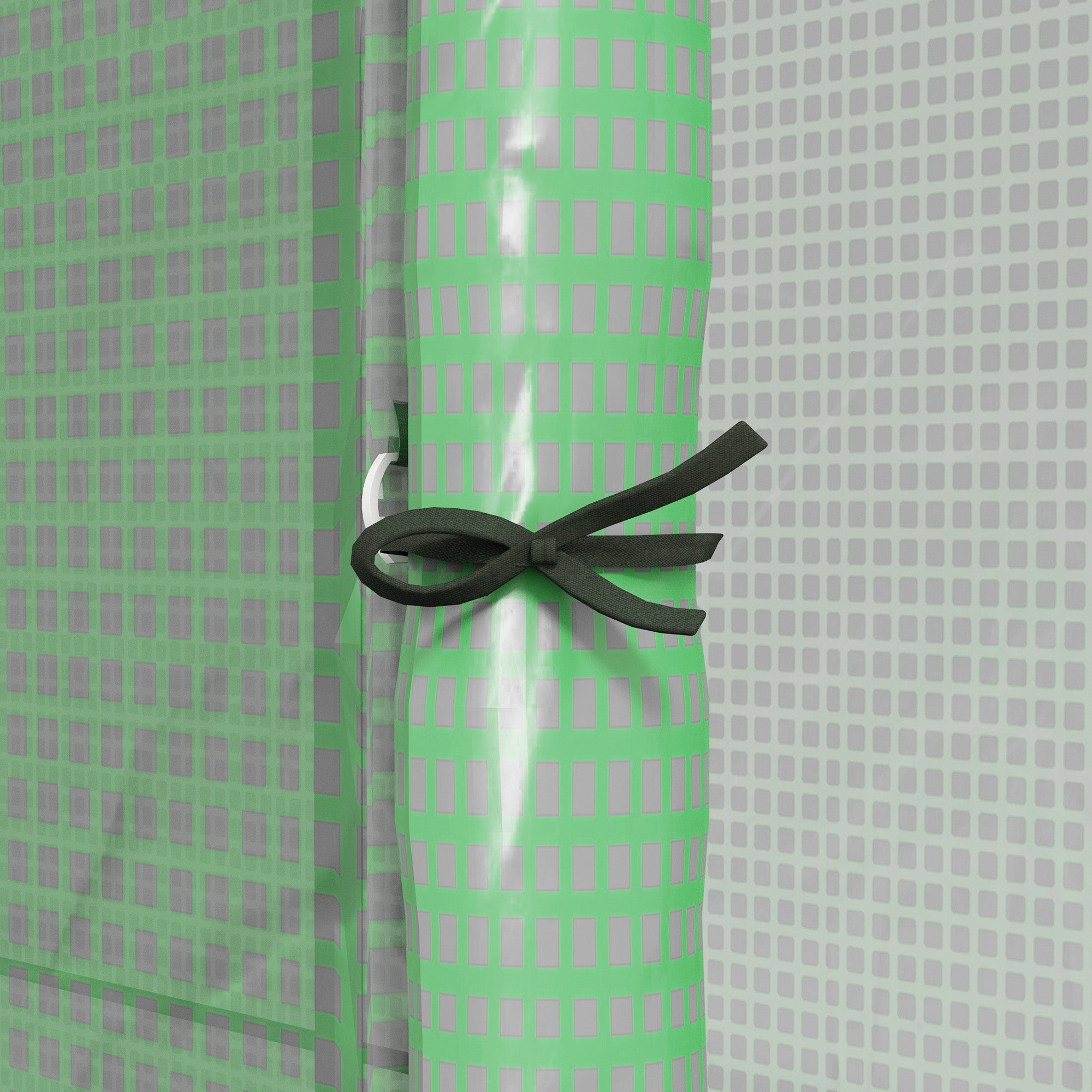 Outsunny Anlehn-Gewächshaus Frühbeet Treibhaus, aufrollbare Türen, wetterbeständig, 200 cm x 80 cm x 200 cm, Grün