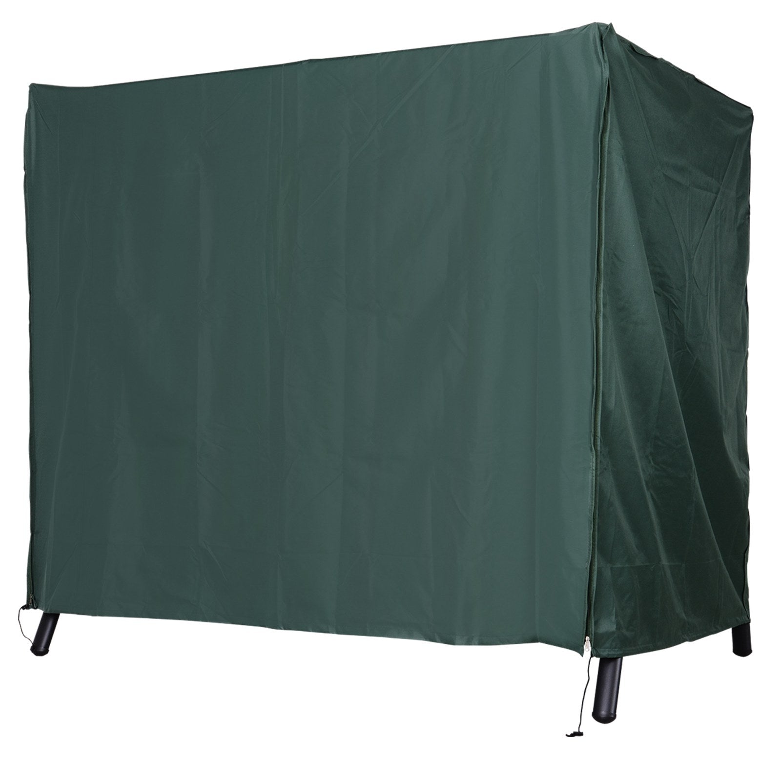 Outsunny Hollywoodschaukel Abdeckung 3 Sitzer, Wasserabweisend Winterfest Schutzhülle für Gartenschaukel, UV-Beständig Abdeckplane, Abdeckhaube, Reißfest 420D Oxford Gewebe, 177x114x152cm Dunkelgrün