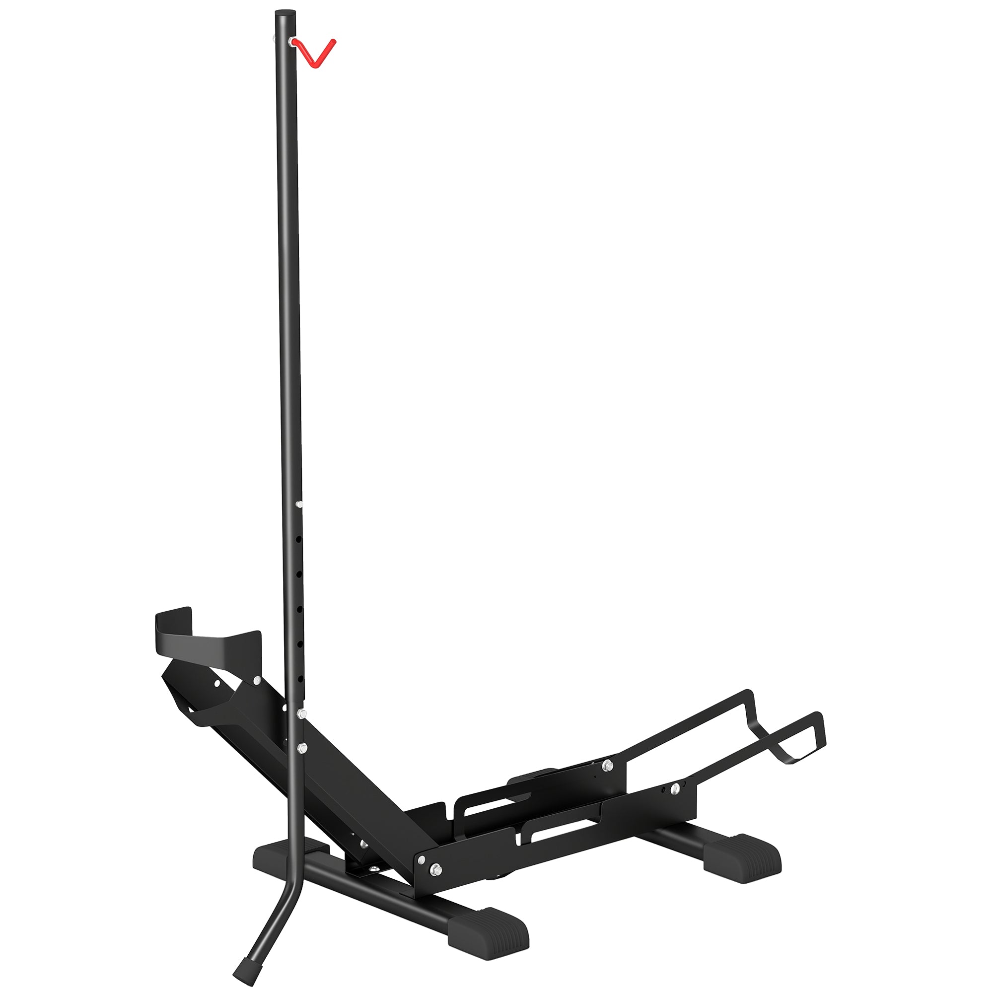 SPORTNOW Fahrradständer für Fahrräder Stahl Fahrradhalter mit 80 mm Reifenbreiten 75 x 41 x 81H cm Schwarz