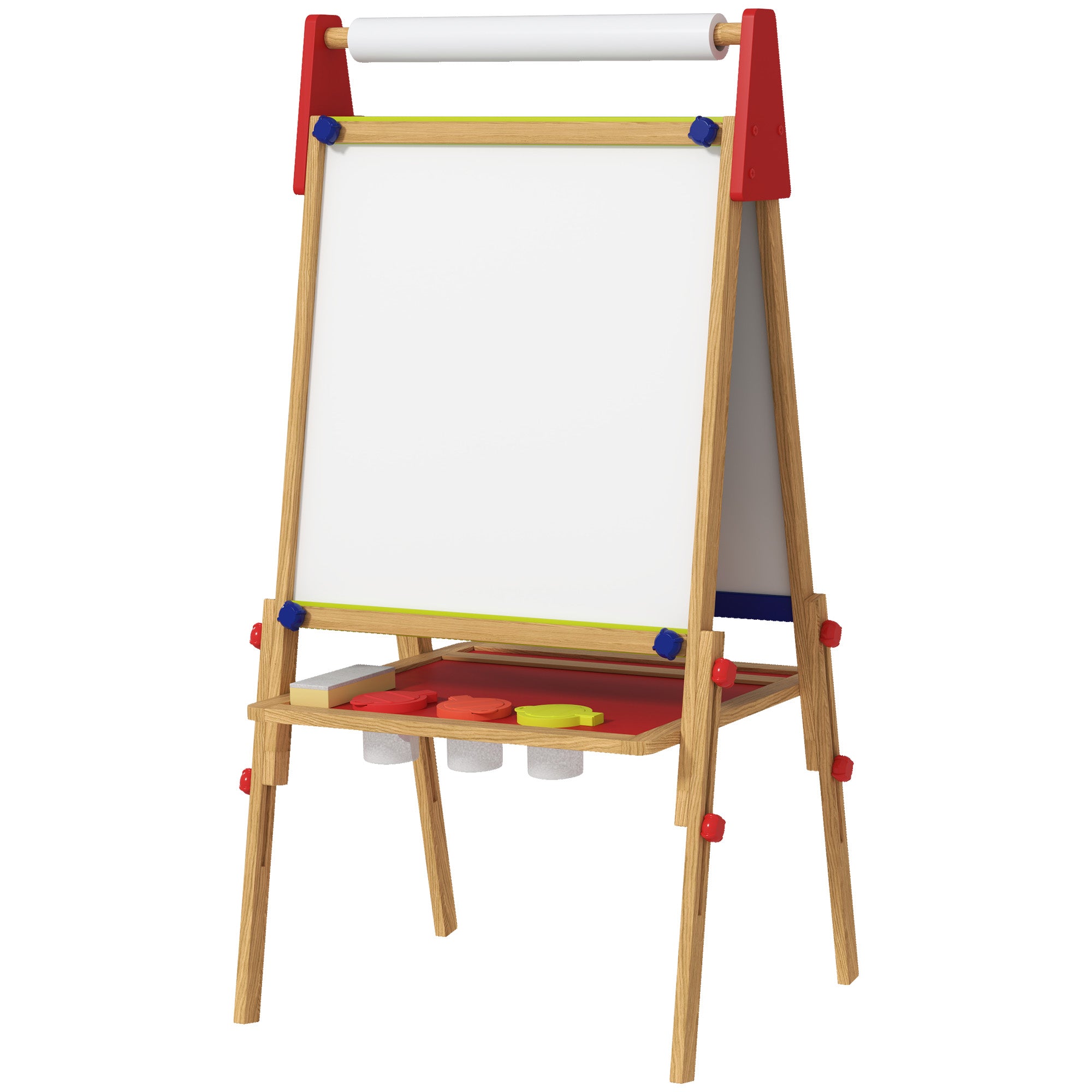 AIYAPLAY 3-in-1 Kindertafel höhenverstellbar – Naturholz