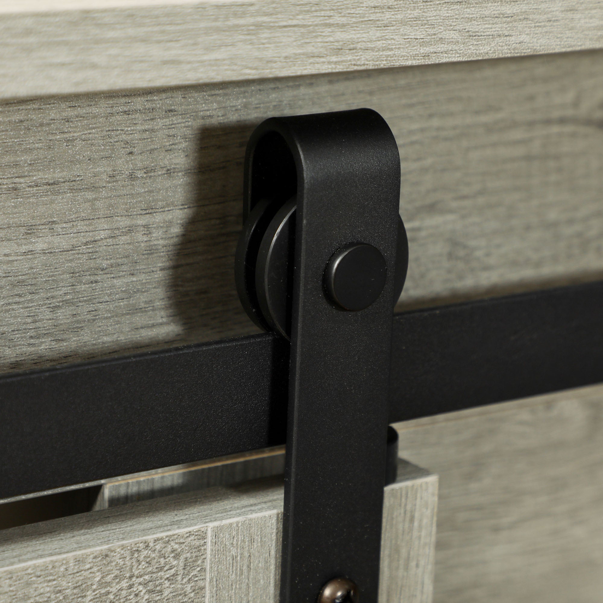 PawHut Hundekäfig mit 2 Türen, Hundebox, Transportbox für Hunde, rustikales Design, verriegelbar, Grau