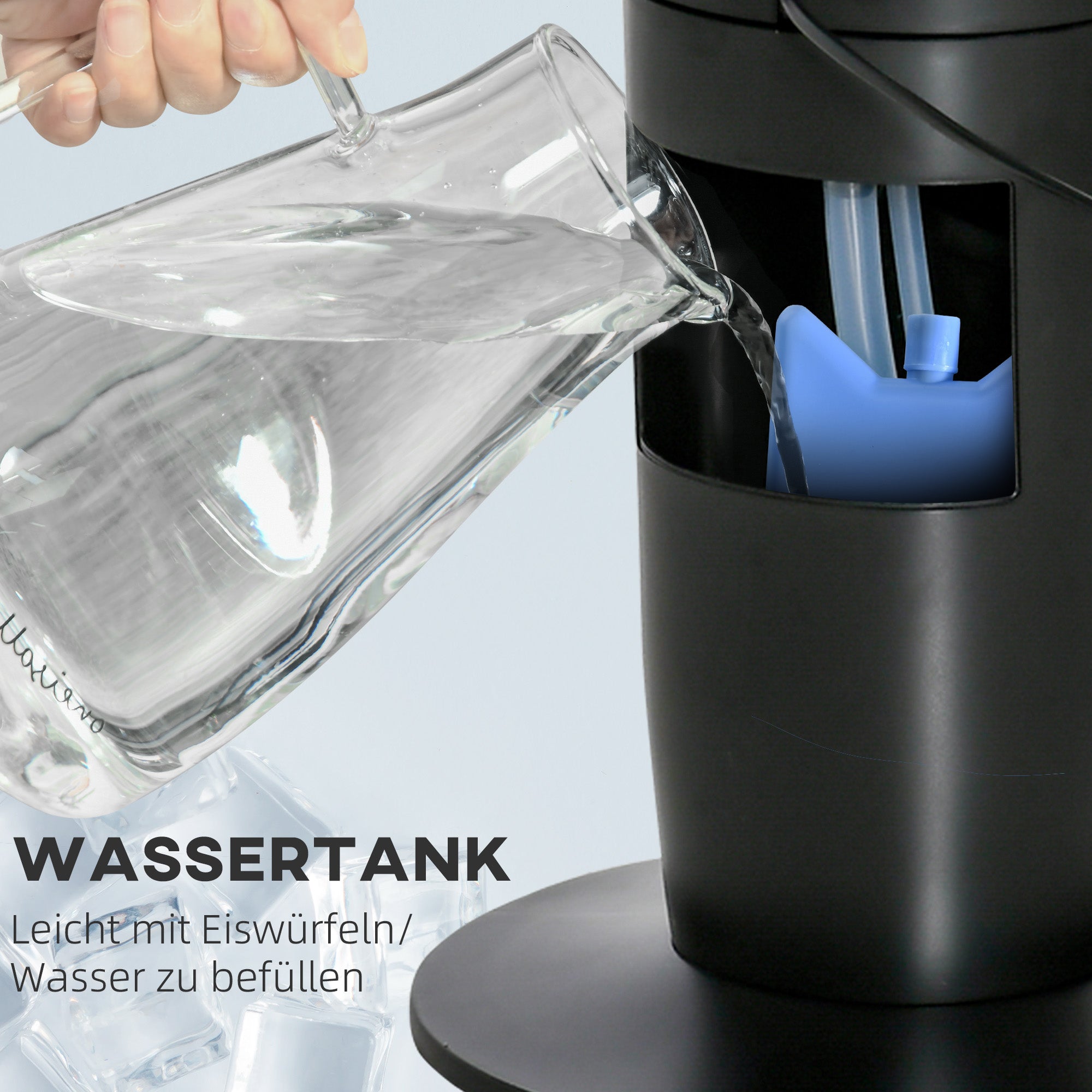 HOMCOM Turmventilator, Klimaanlage mit 4 Modi, 3 Geschwindigkeiten, Timer, Kunststoff