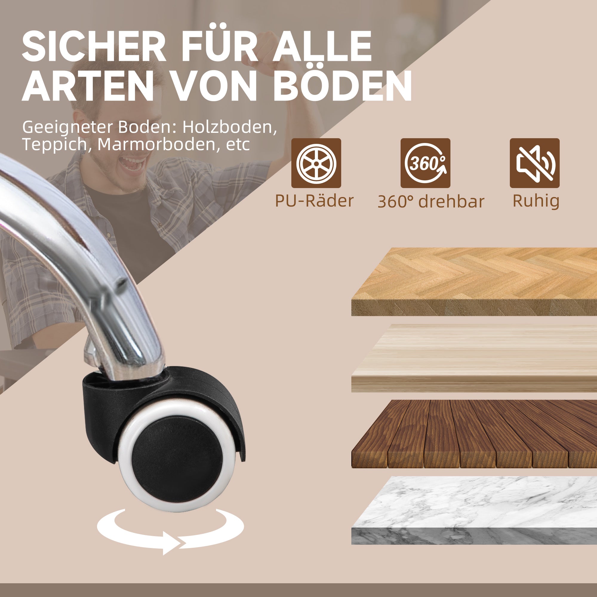 HOMCOM Bürostuhl Schreibtischstuhl Chefsessel, mit Fußstütze, höhenverstellbar, 145° Neigungswinkel, 66 x 70 x 119 cm, Schwarz