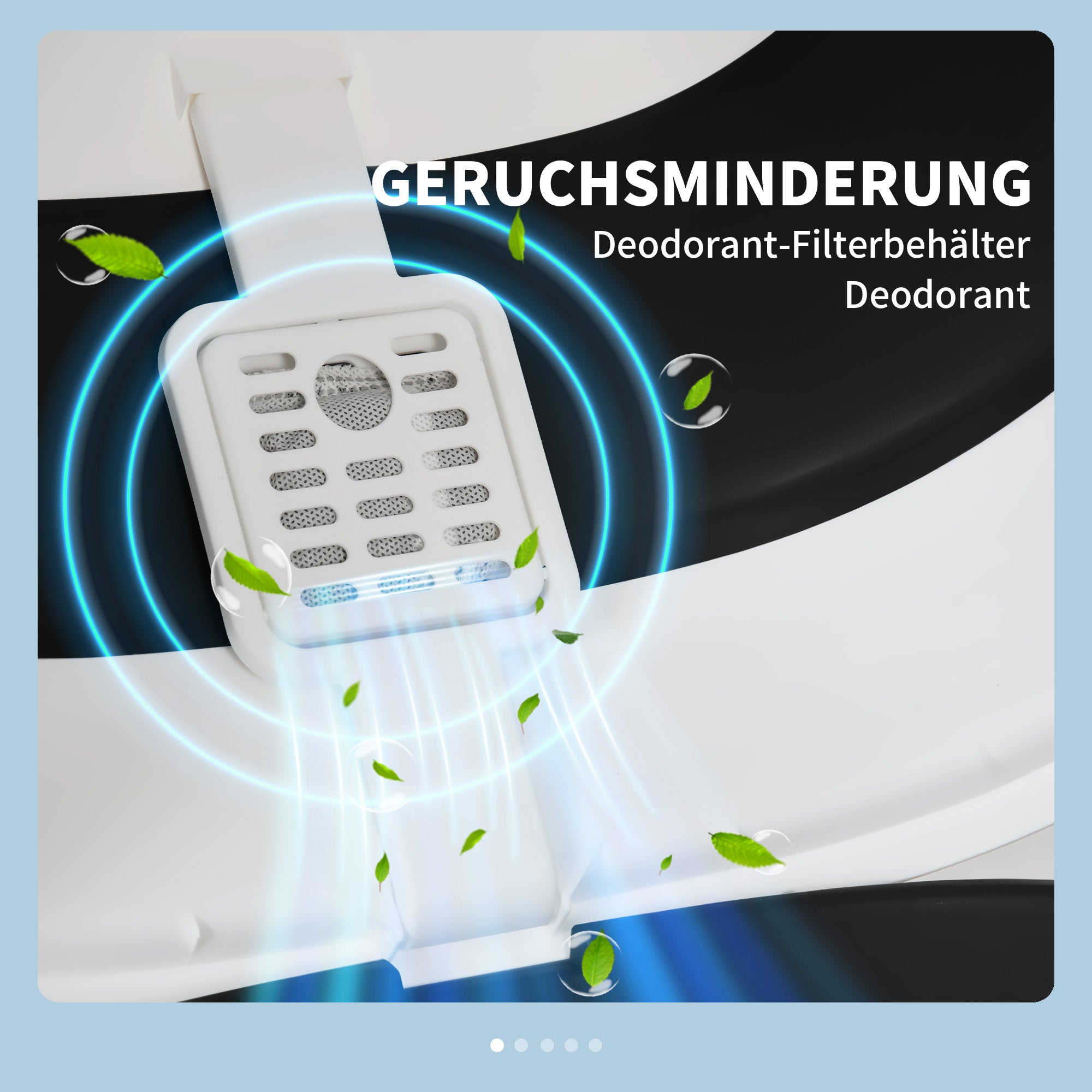 PawHut Katzentoilette, mit Deckel und Streuschaufel, für Katzen bis 5 kg, 52x41x38 cm, Weiß/Schwarz