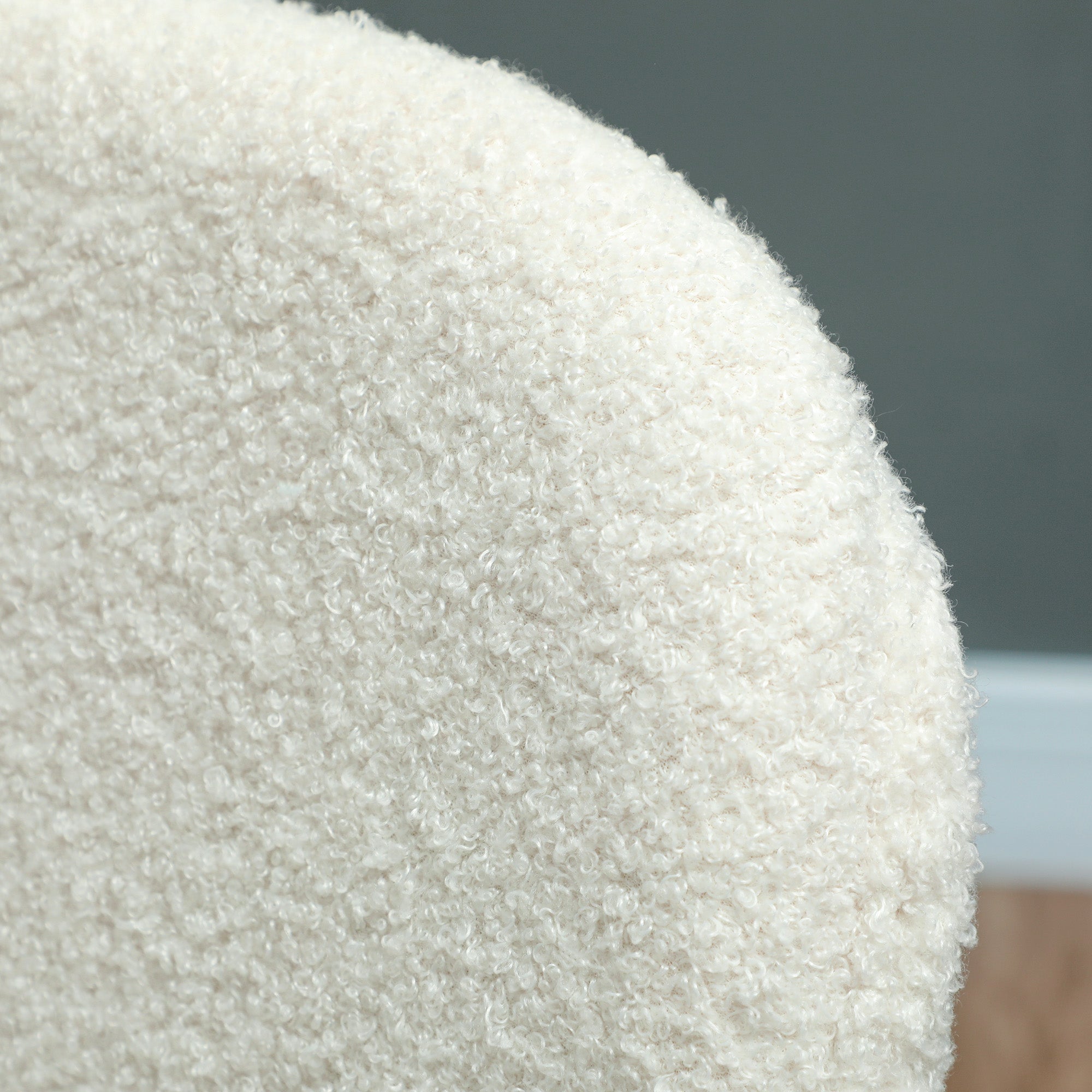 HOMCOM 4er-Set Esszimmerstühle, weicher Stoffbezug, Stahlbeine, armloses Design, Weiß