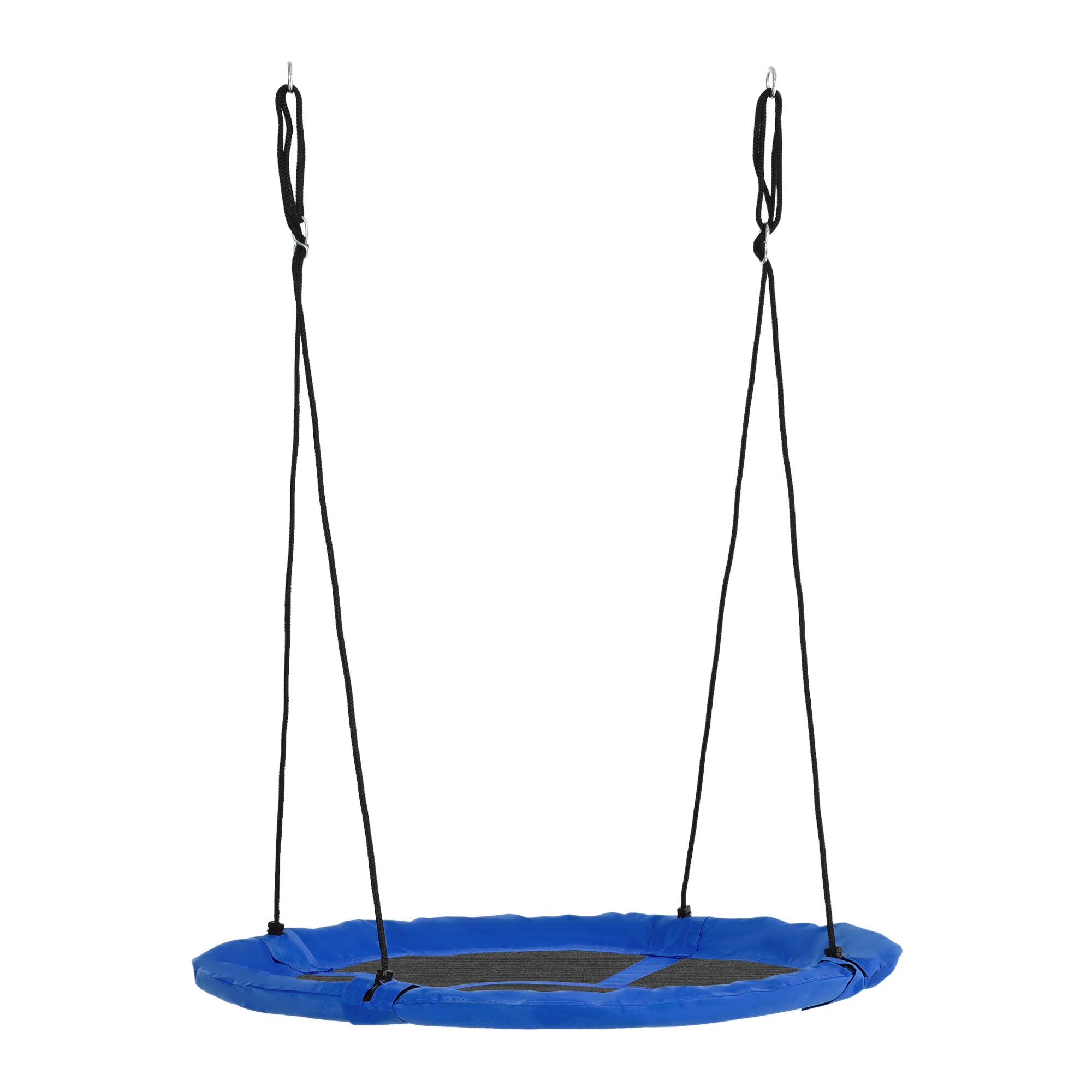 Outsunny Nestschaukel, wetterfest, bis 100 kg, längenverstellbare Seile, ?110 cm, Blau