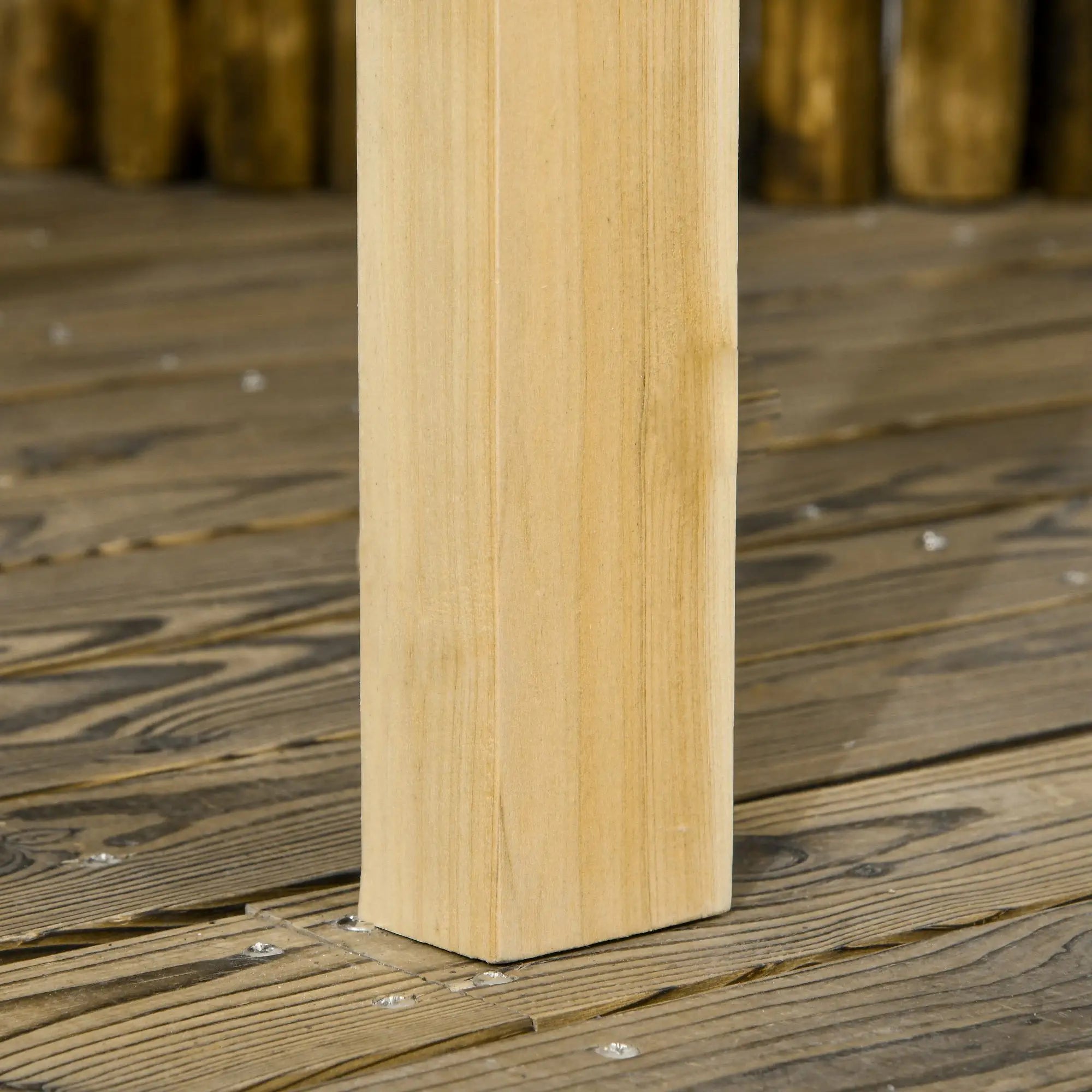 Outsunny Hollywoodschaukel Pergola höhenverstellbar Massivholz