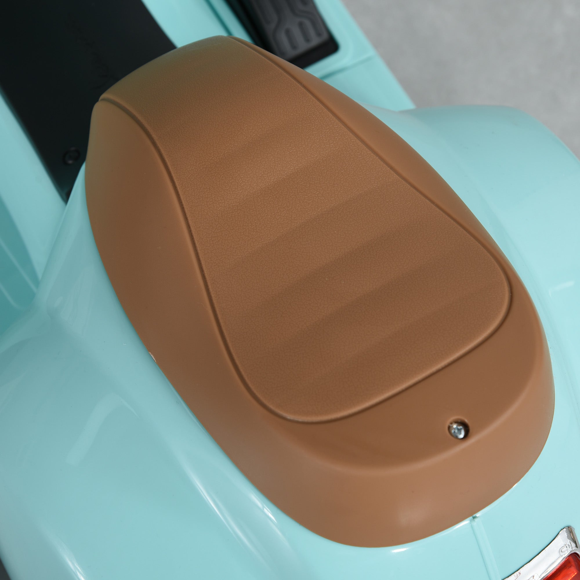 HOMCOM Elektro Kindermotorrad Vespa Elektromotorrad mit LED-Licht, Sound, Kinder Elektro Motorrad für Kinder von 18-36 Monate Grün