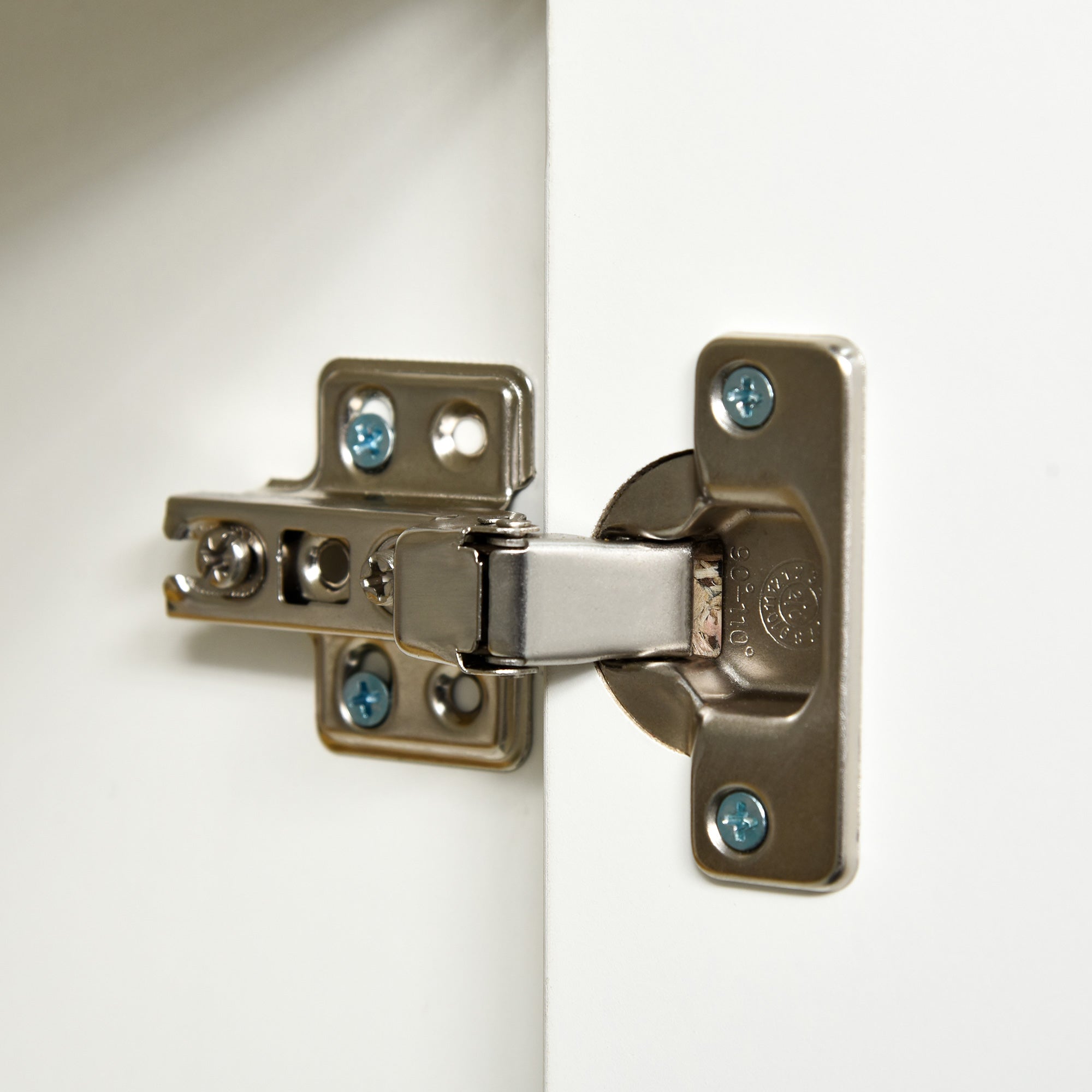 HOMCOM Sideboard Kommode Anrichte, 2 Schubladen, Push-Click, 117 cm x 36 cm x 74 cm, Weiß