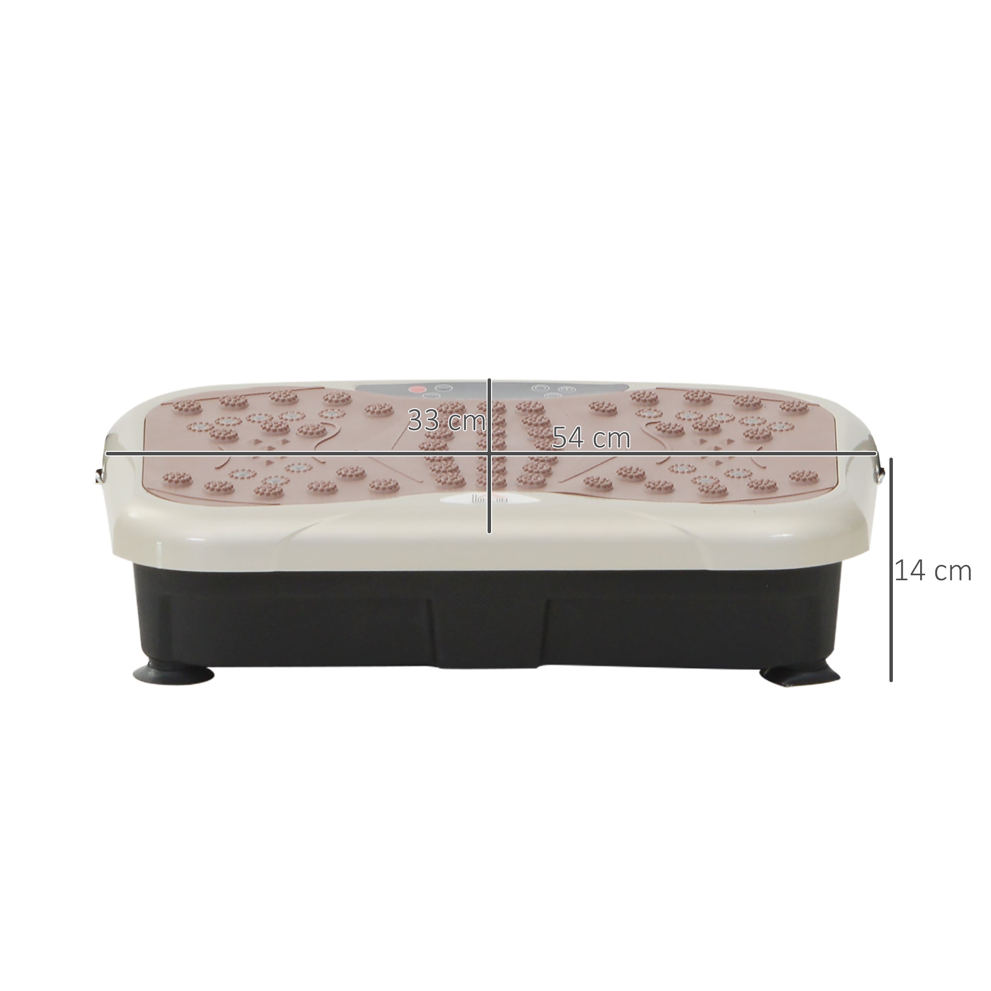 HOMCOM Vibrationsplatte Vibrationstrainer Vibrationsgerät Fitnesstrainer LED-Anzeige USB-Lautsprecher Trainingsbänder Fernbedienung