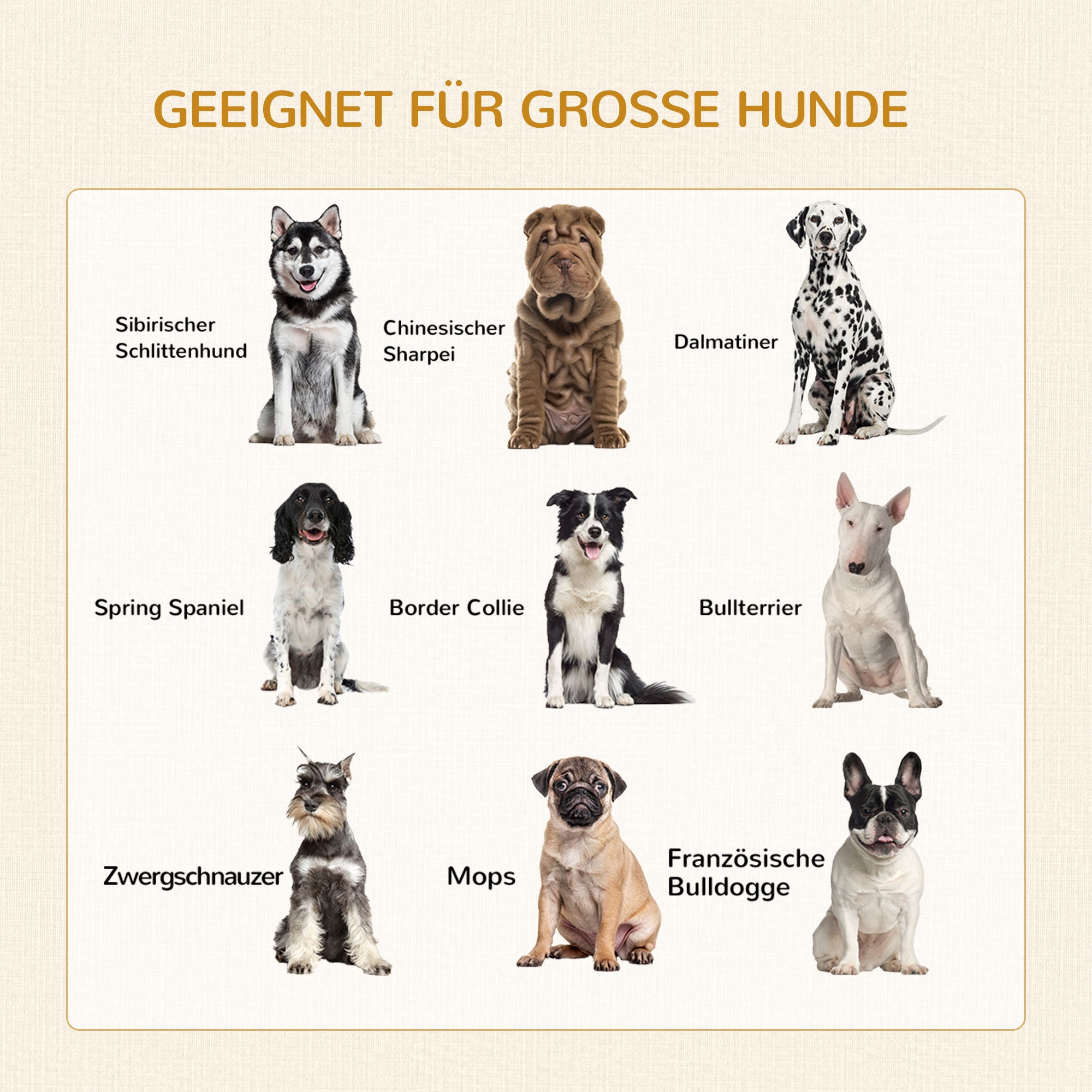 PawHut Hundebox Hundekäfig, Modernes Design, verriegelbar, 2 Türen, 94 cm x 60 cm x 71,5 cm, Natur + Schwarz