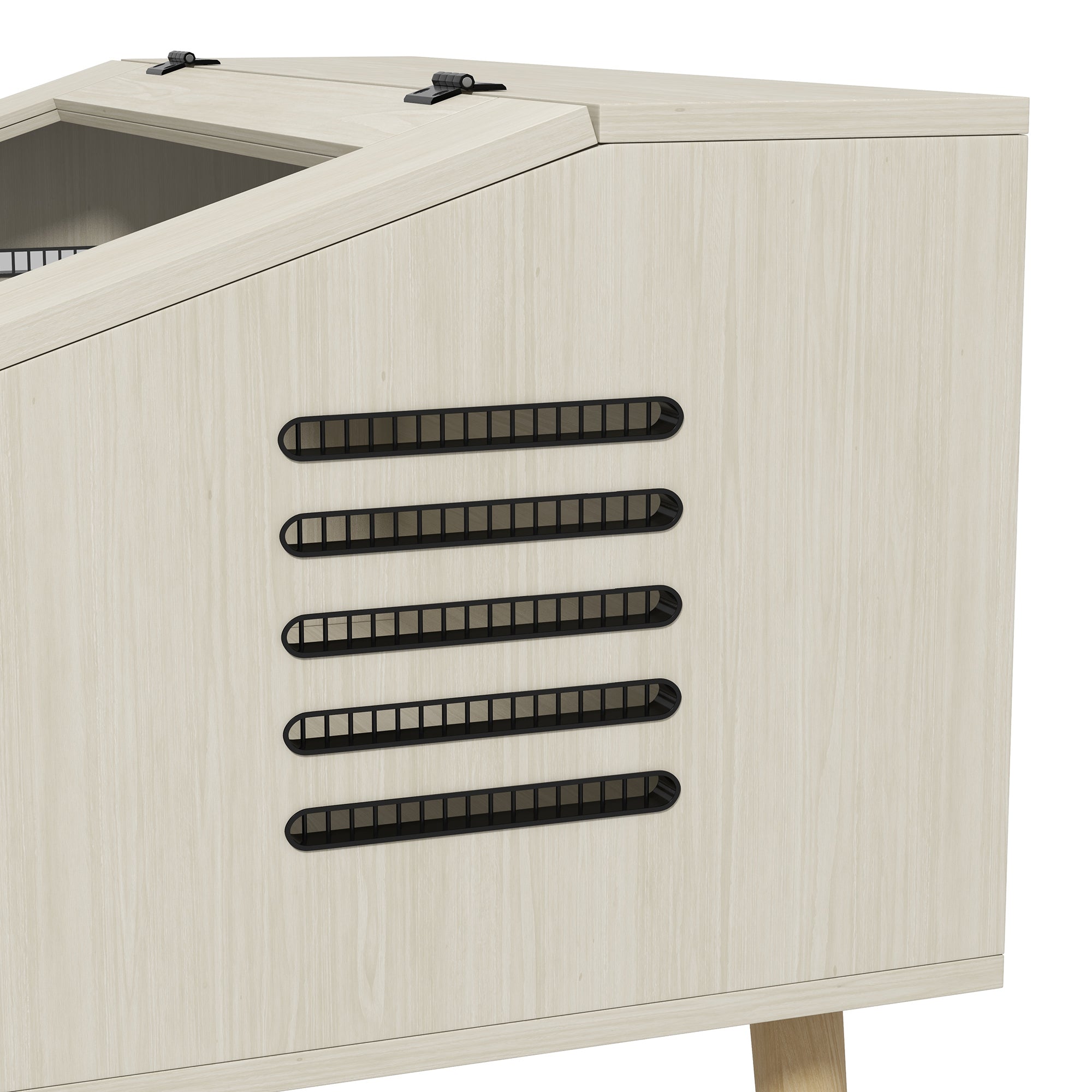 PawHut Reptilienbox, Eidechsenkasten, 140 Liter, Heizkissen-kompatibel, Glasfenster