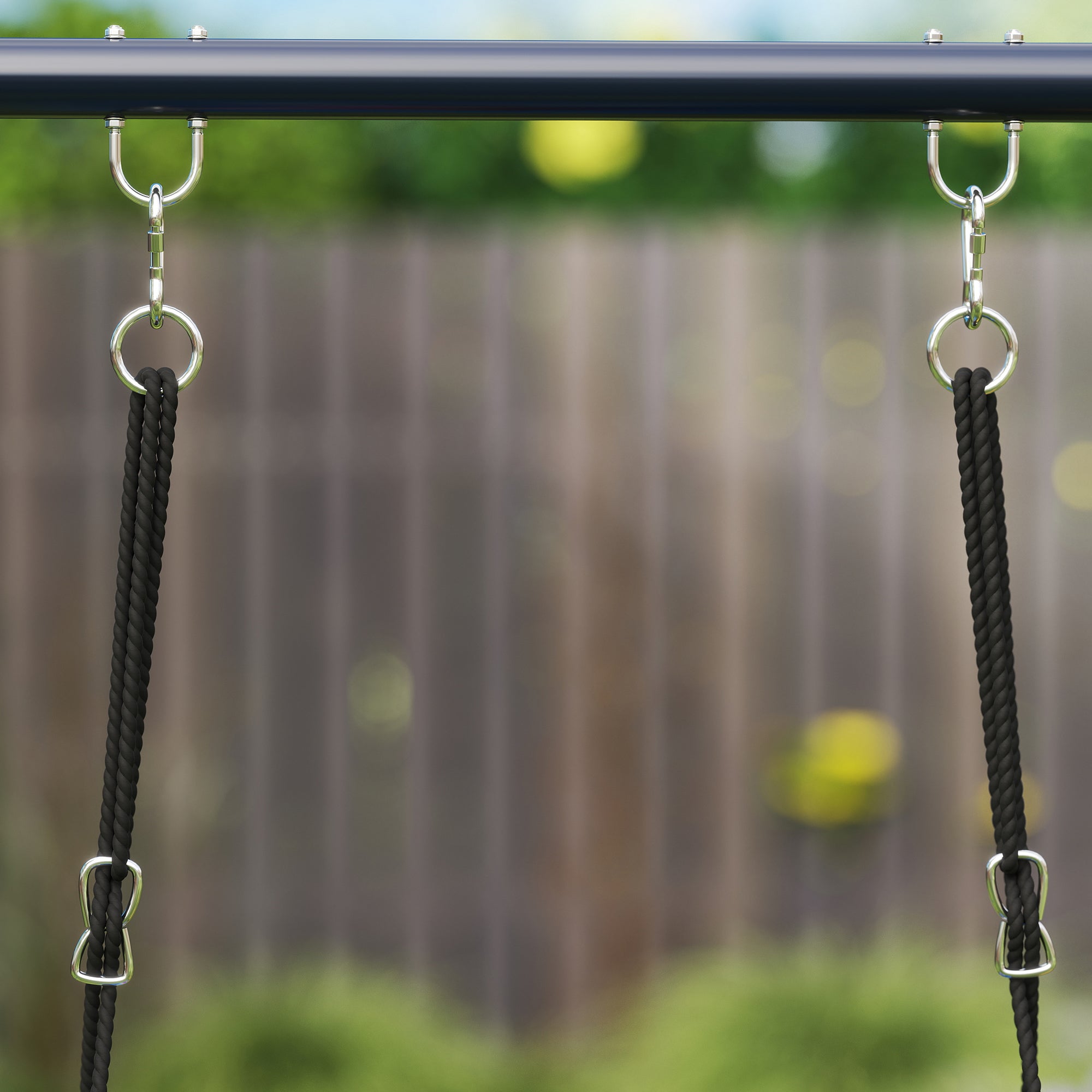 AIYAPLAY Schaukelset für 3 Kinder, 120 kg Belastbarkeit, Outdoor-Schaukeln, Bunt