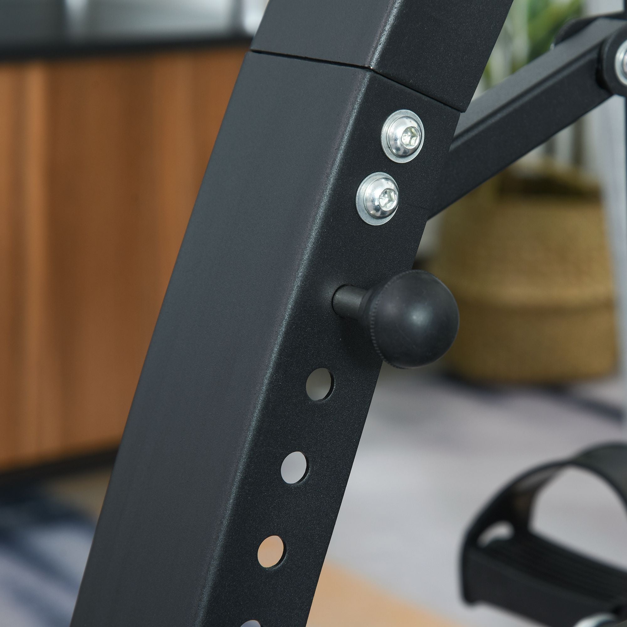 HOMCOM Pedaltrainer für Senioren extra Leise Mini Heimtrainer mit LCD Display Befestigungsband Arm- und Beintrainer Bewegungstrainer Tischfahrrad Mini Bike Fitnessgerät für Zuhause Büro