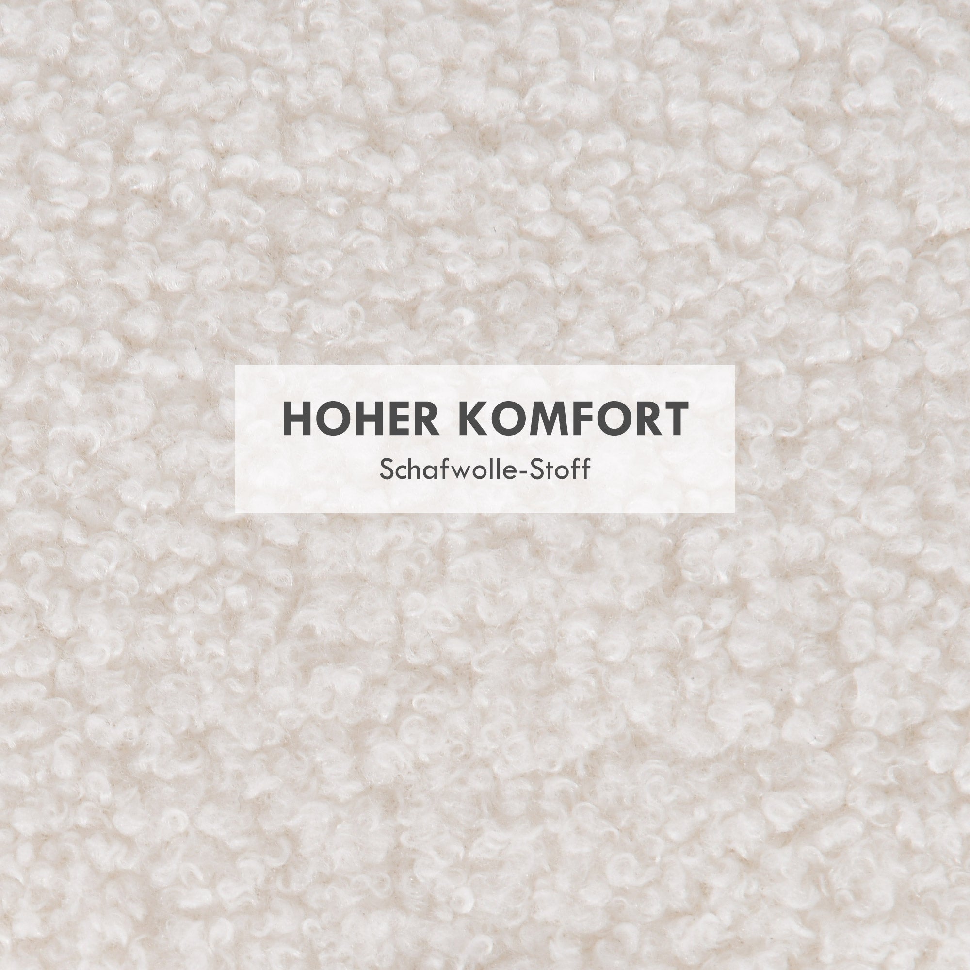 HOMCOM Hocker Polsterhocker, Teddyfleece, versteckter Stauraum, umkehrbarer Deckel, 56 cm x 56 cm x 42 cm, Weiß