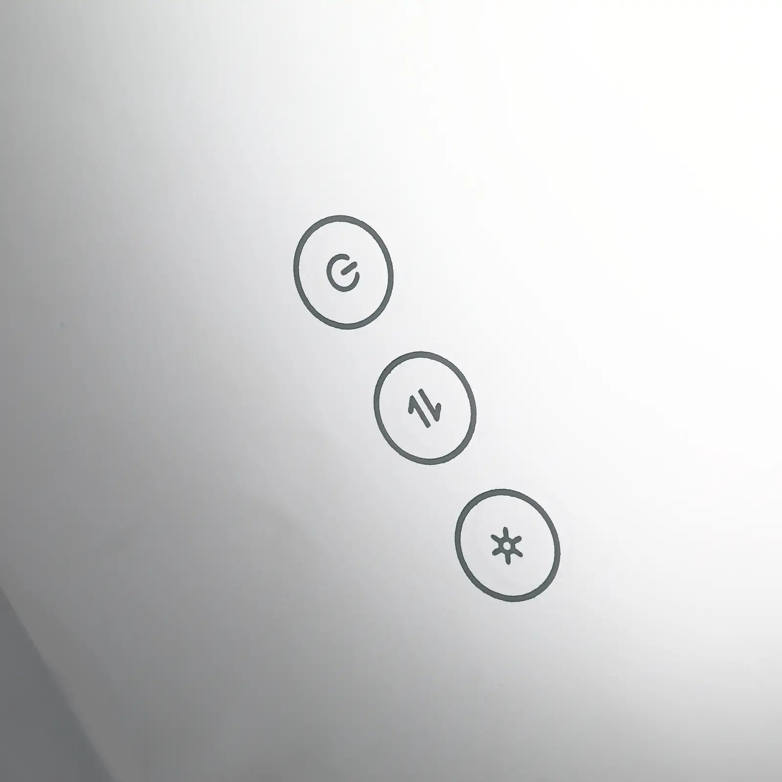 Kleankin Badspiegel LED Nebelfrei 3 Farben Touch kupferfrei