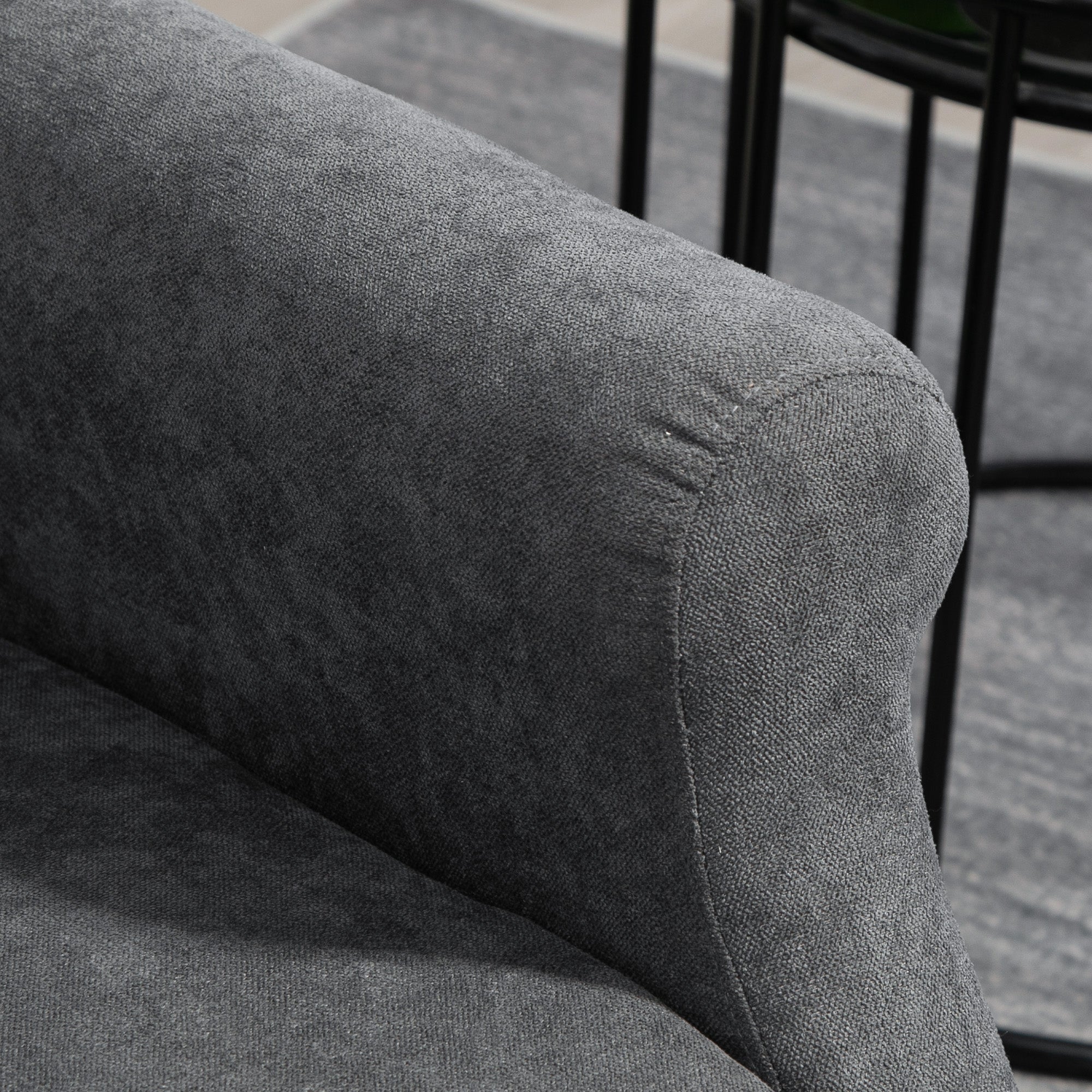 HOMCOM Relaxsessel, Aufstehhilfe, Liegefunktion, bis 200kg, 72,5x94x109cm, Dunkelgrau