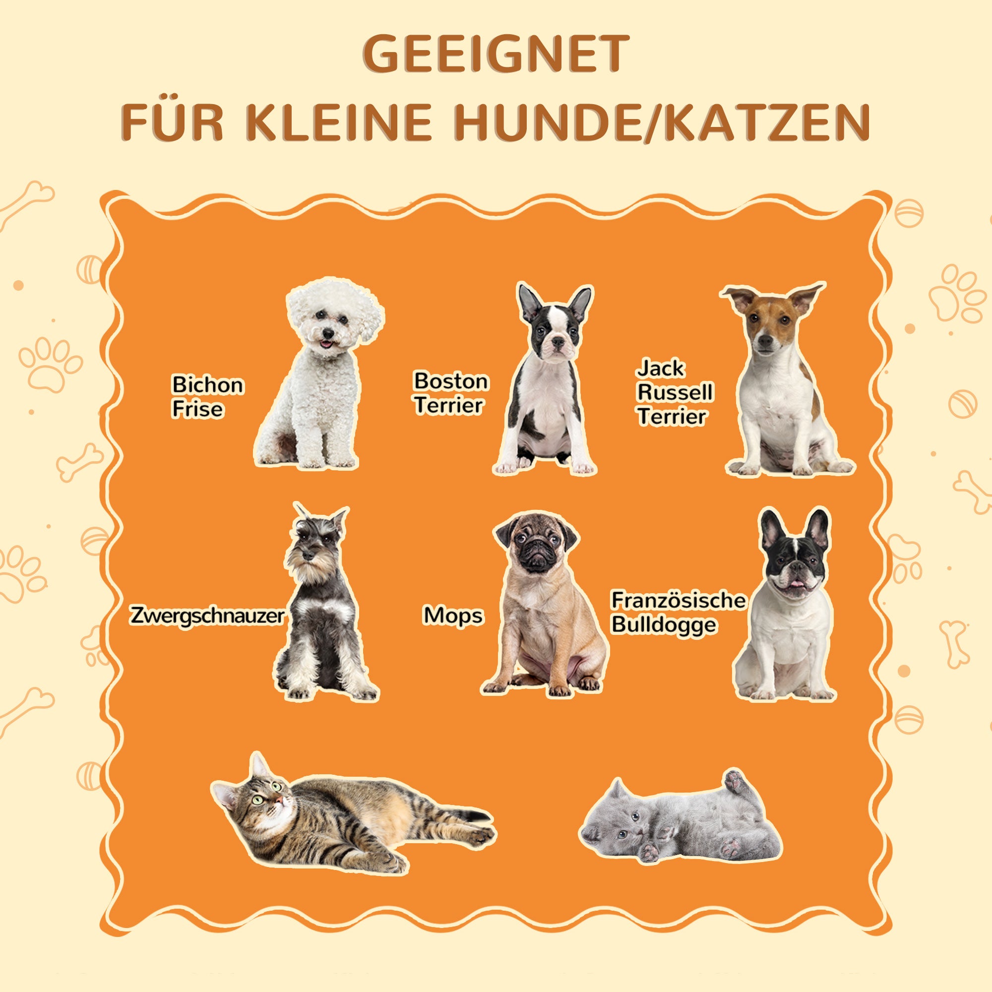 PawHut Haustiertreppe Hundetreppe, 3 Stufen, Kiefernholz, 79 cm x 38,5 cm x 45 cm, Natur + Weiß