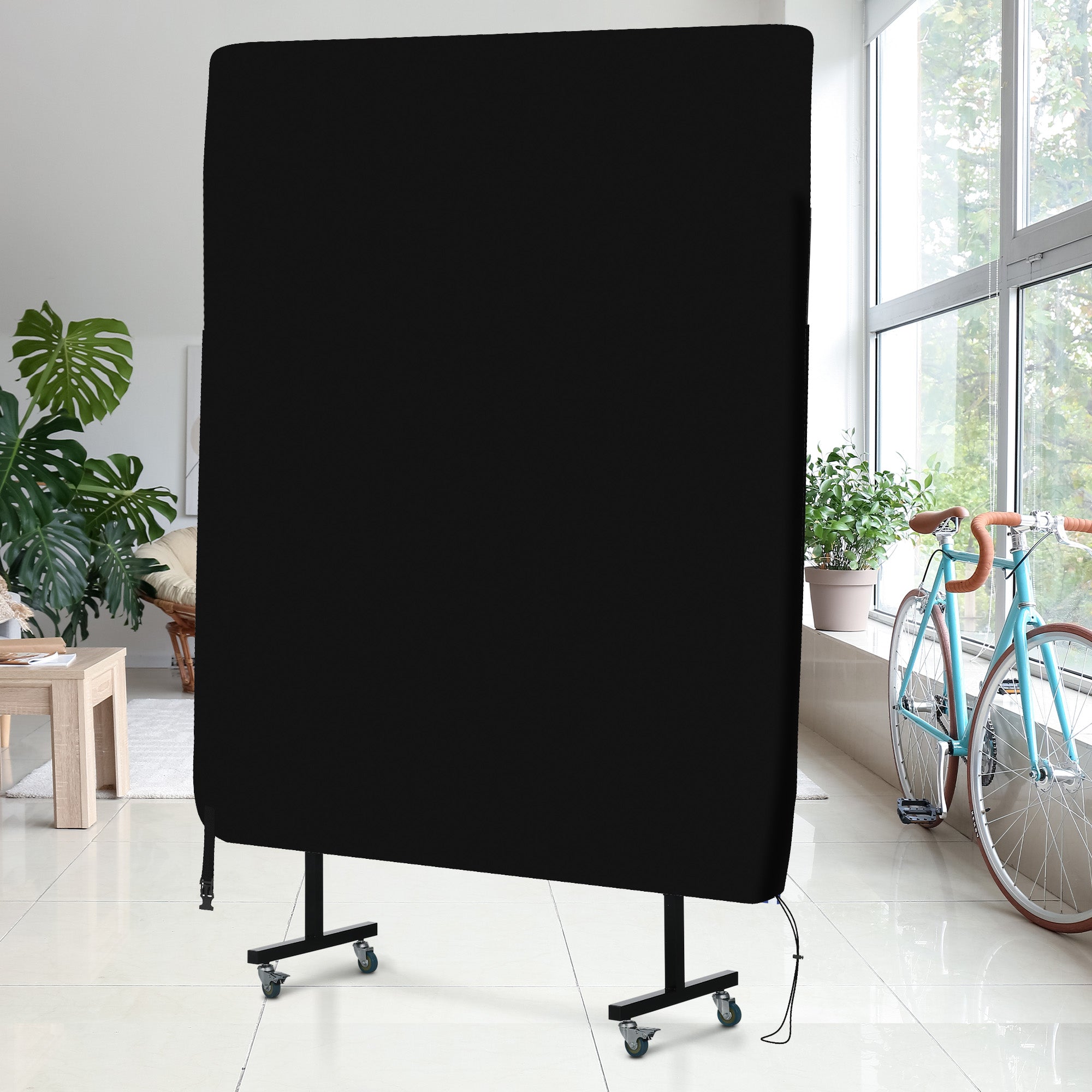 SPORTNOW Abdeckung für Tischtennistisch, wasserdicht, UV-beständig, 275L x 153B x 5H cm, Schwarz