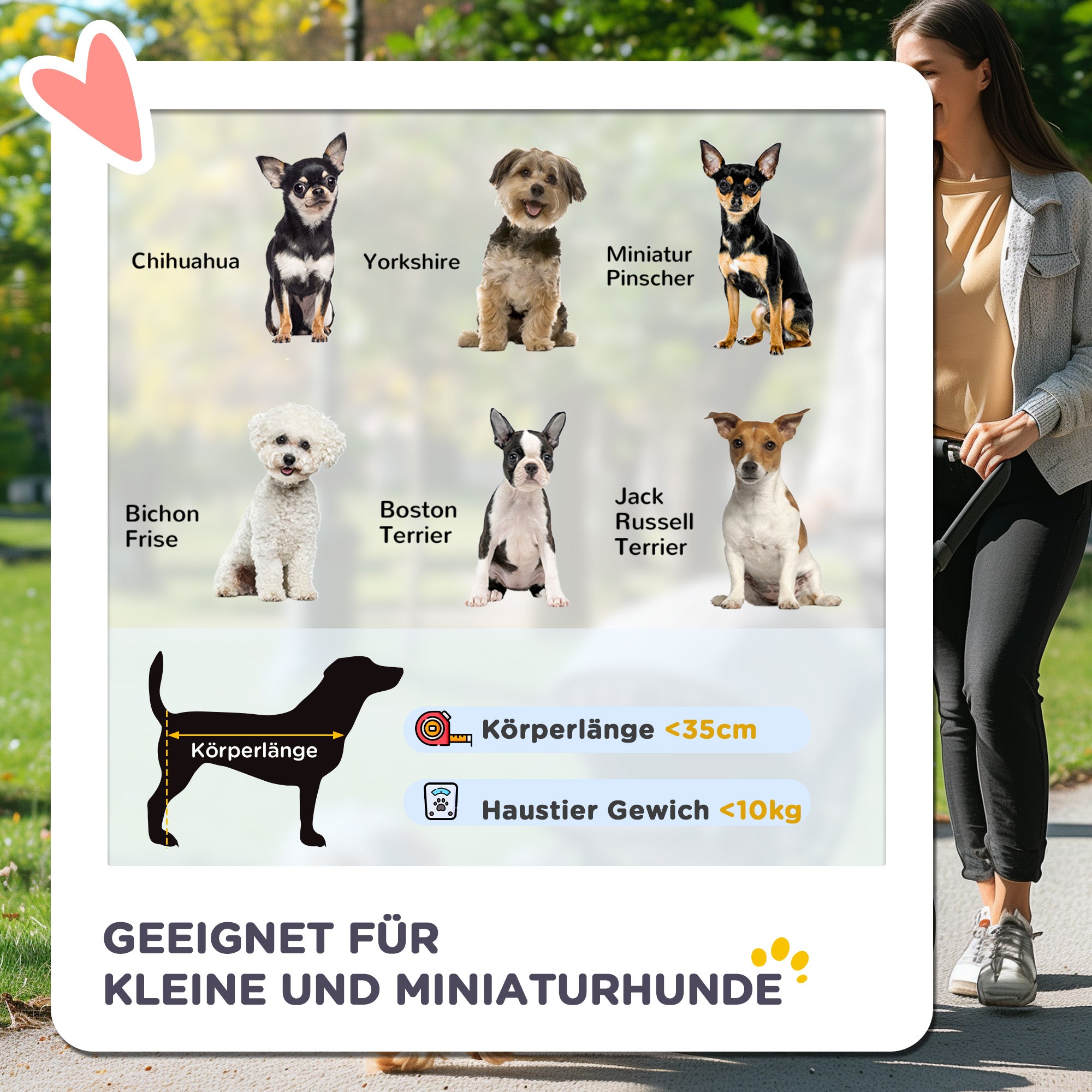 PawHut 2-in-1 Hundewagen und Transportkorb bis 10 kg Klappbar Netzfenster Bodenkorb 82 cm x 49,5 cm x 98 cm Schwarz