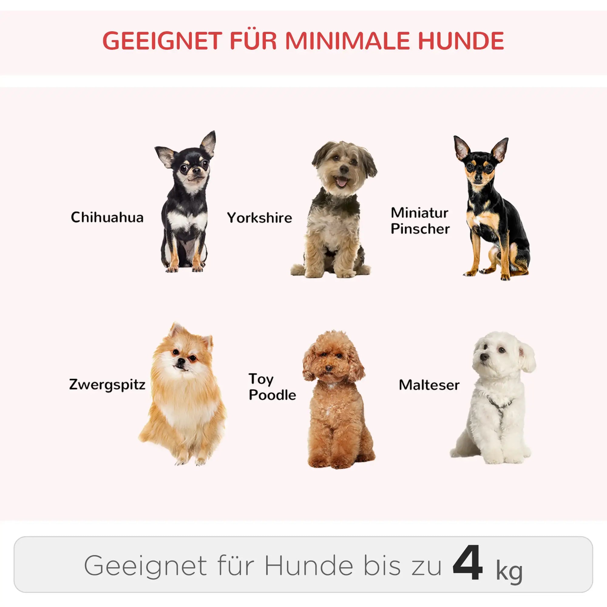 PawHut Hundetrolley Tragetasche 2in1 Rucksack mit Rollen höhenverstellbar