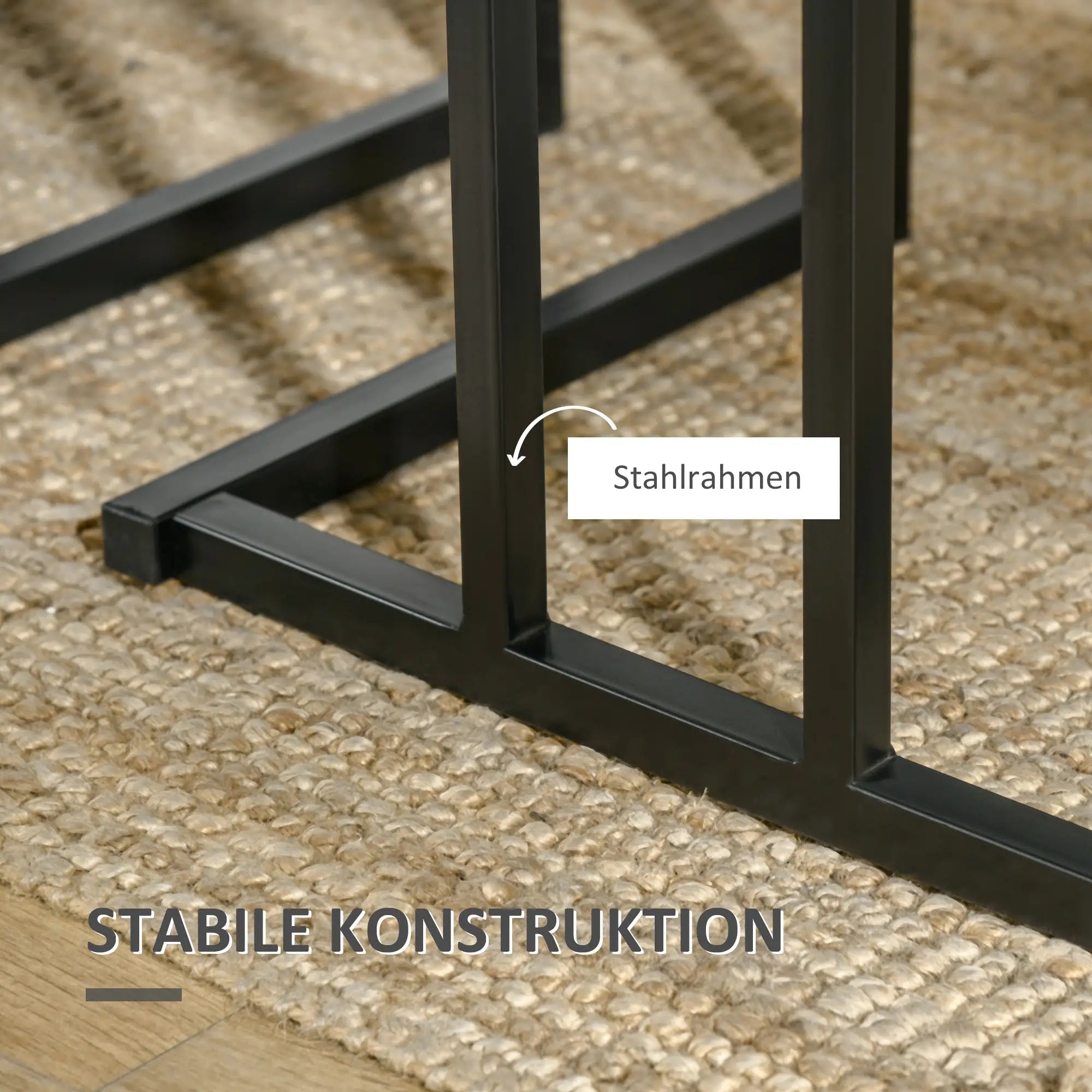 HOMCOM Essgruppe 4-teilig platzsparend komplettset für 4 Personen