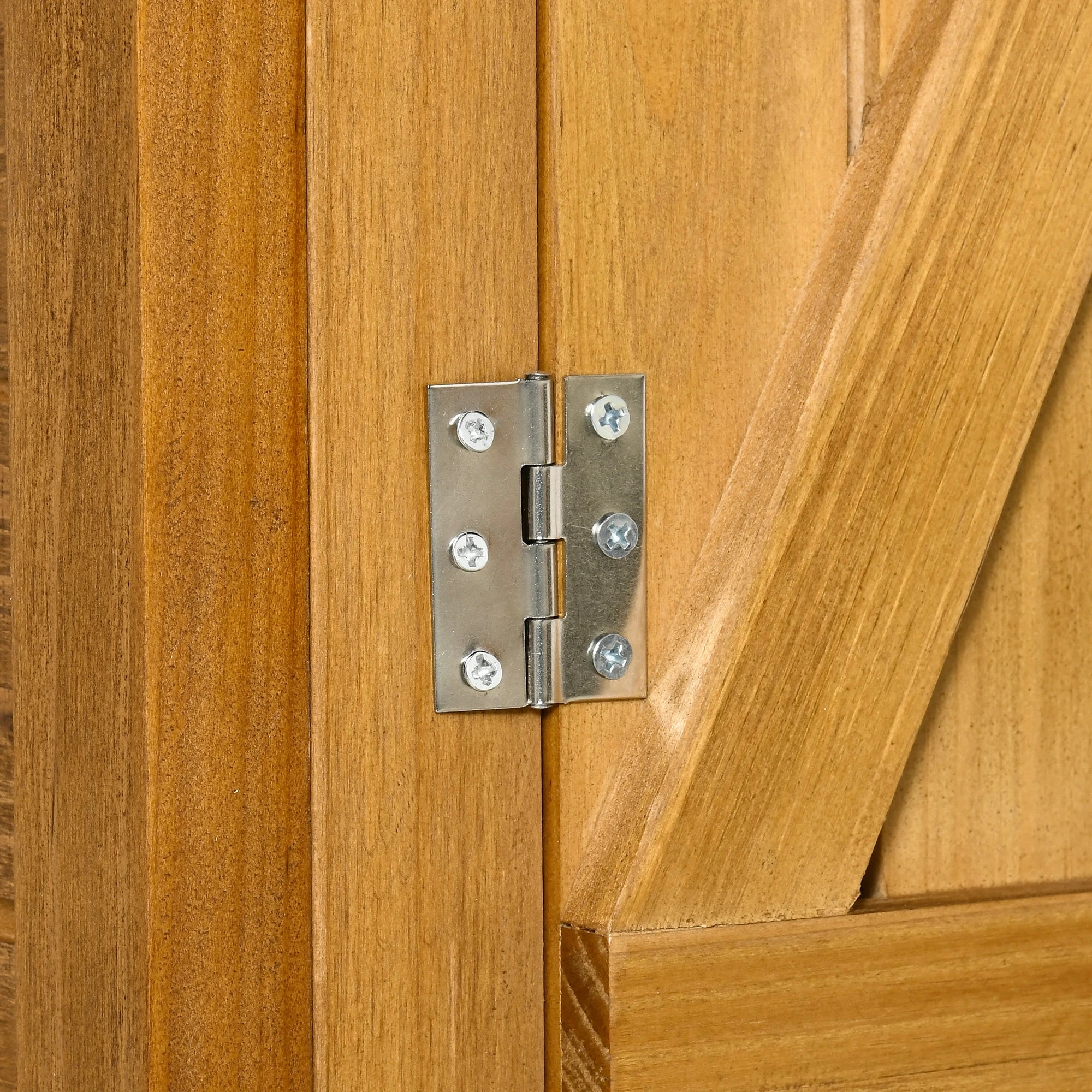 Outsunny Gartenschrank 140?×?75?×?157?cm Tannenholz Natur